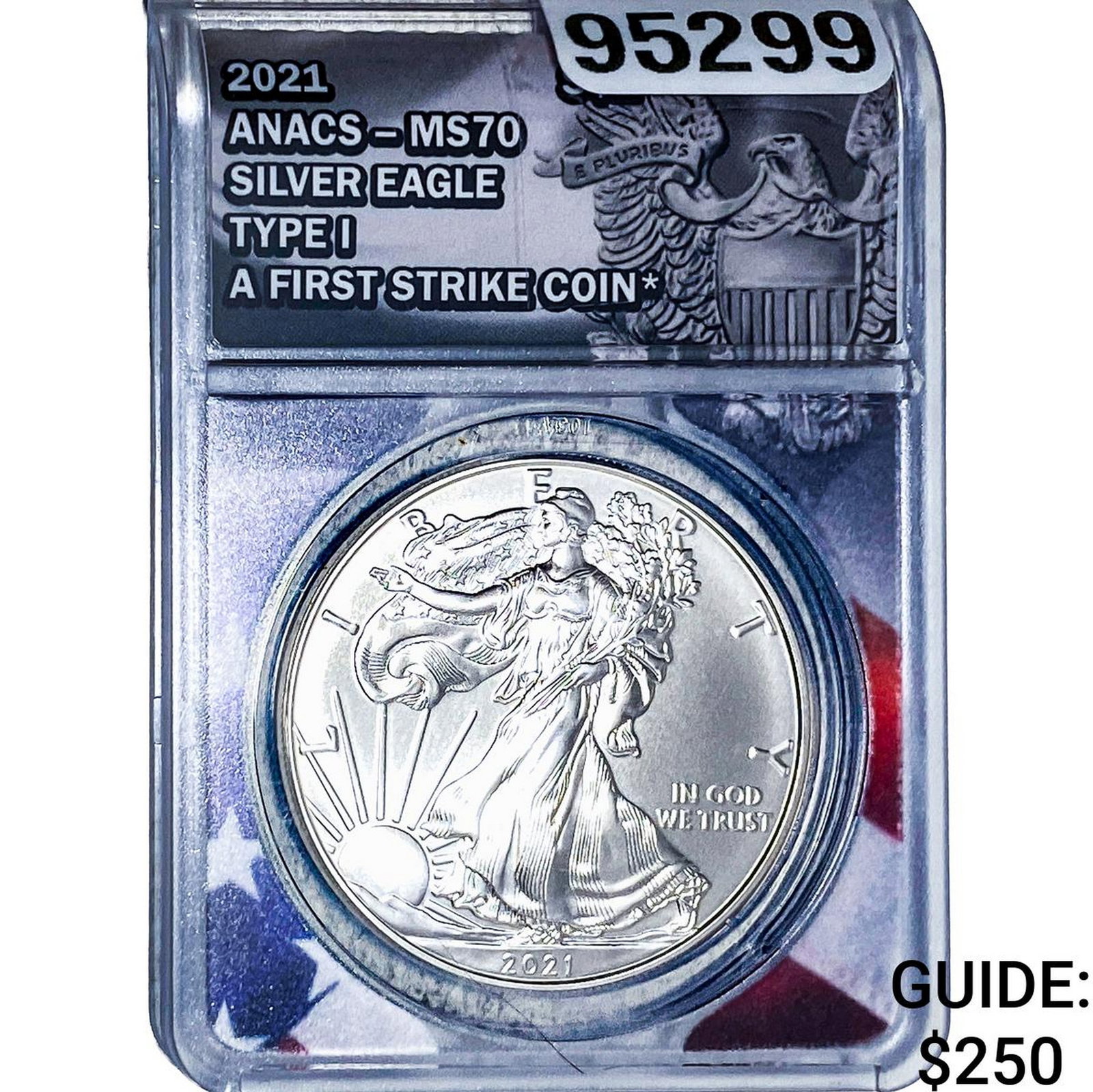 2021 Silver Eagle PCGS MS70 Type 1: 2021 Silver Eagle PCGS MS70 Type 1