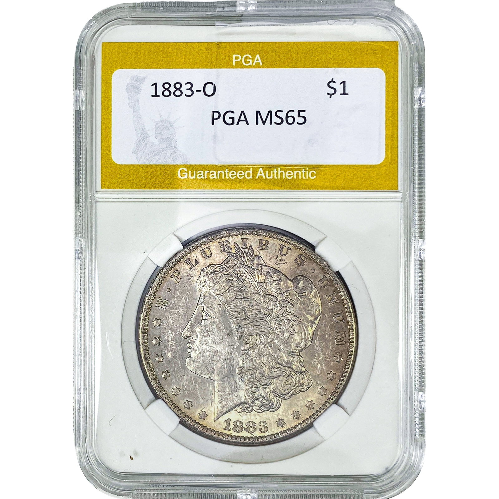 1883-O Morgan Silver Dollar PGA MS65: 1883-O Morgan Silver Dollar PGA MS65