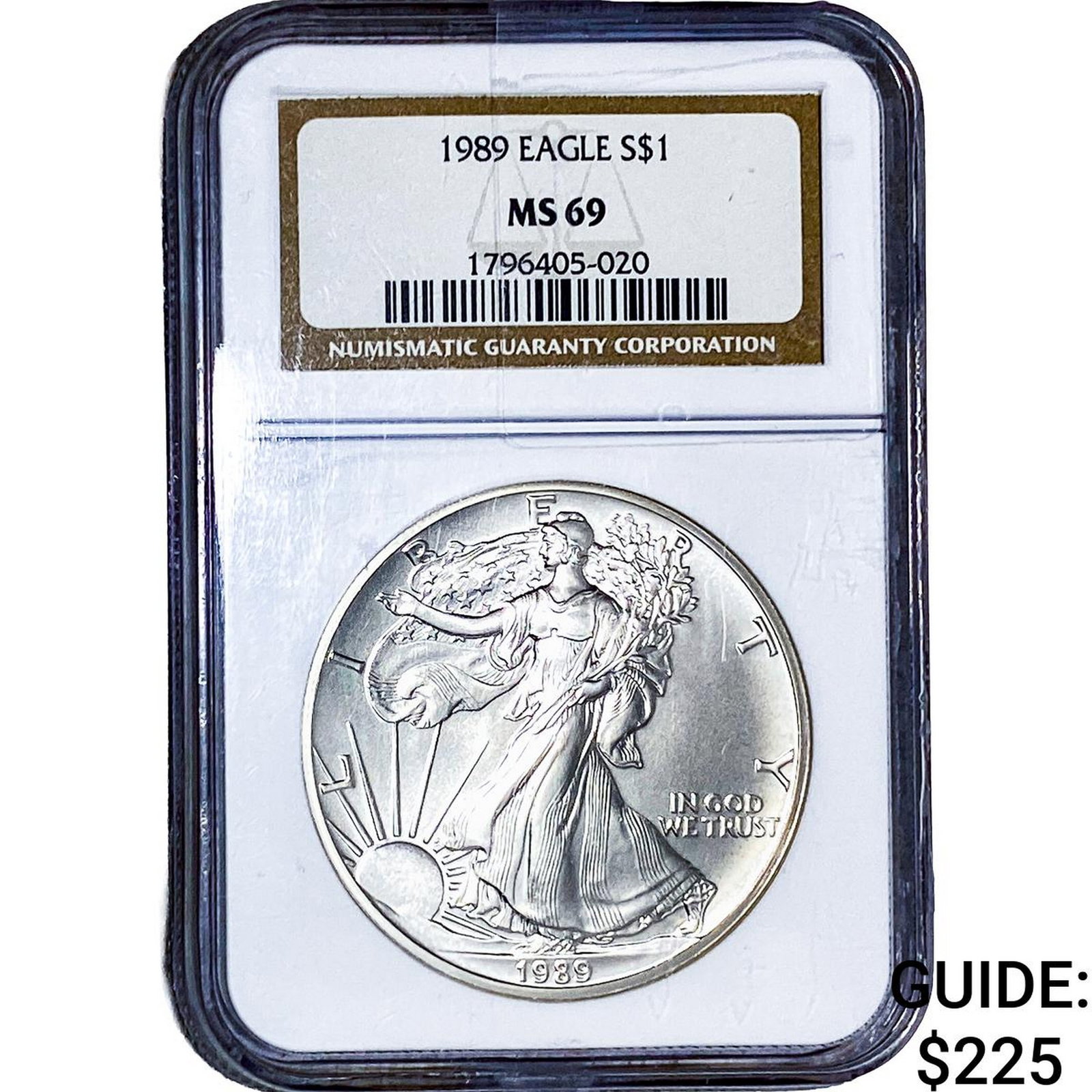 1989 Silver Eagle NGC MS69 (1 of 2)