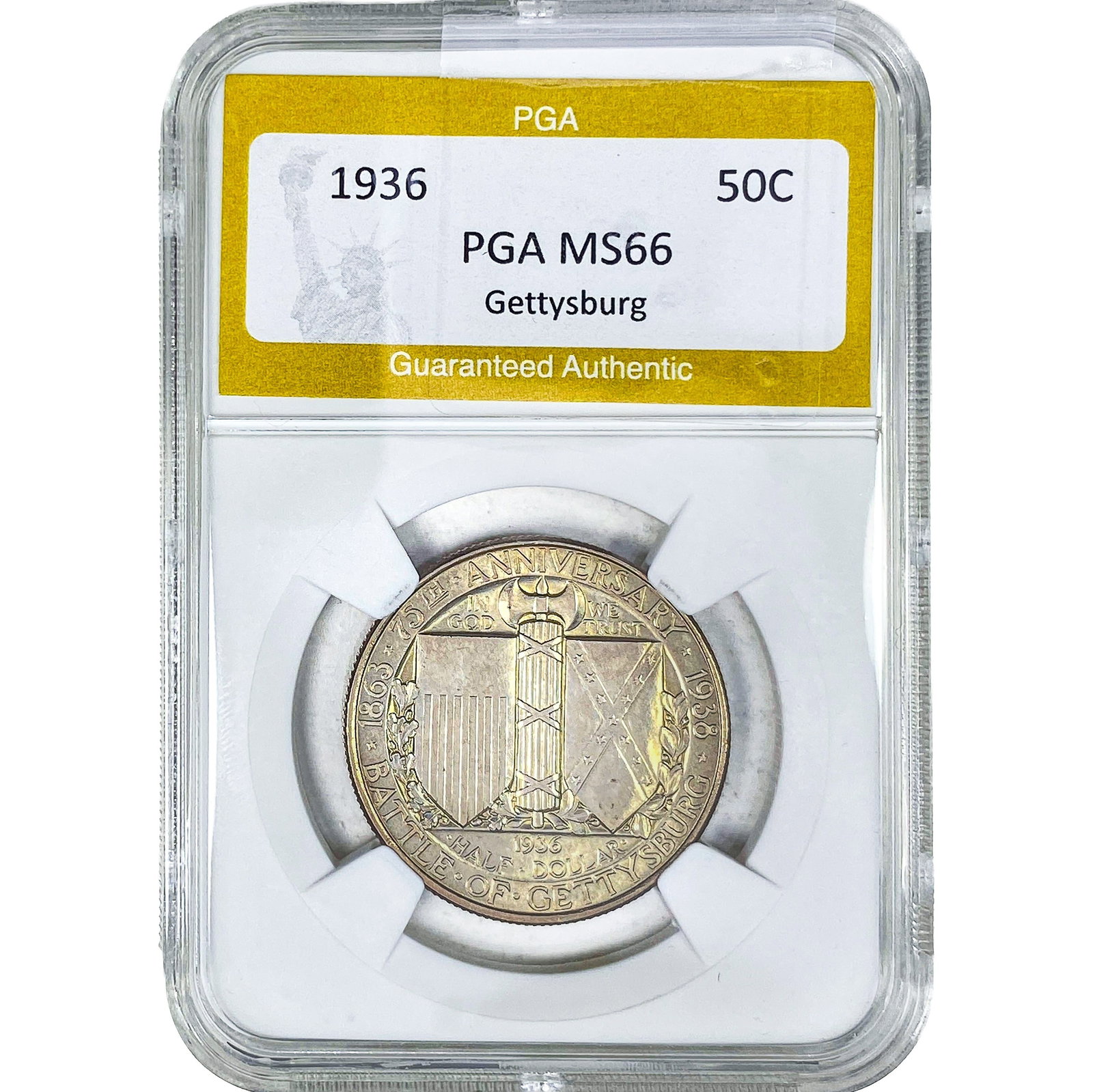 1936 Gettysburg Half Dollar PGA MS66 (1 of 2)