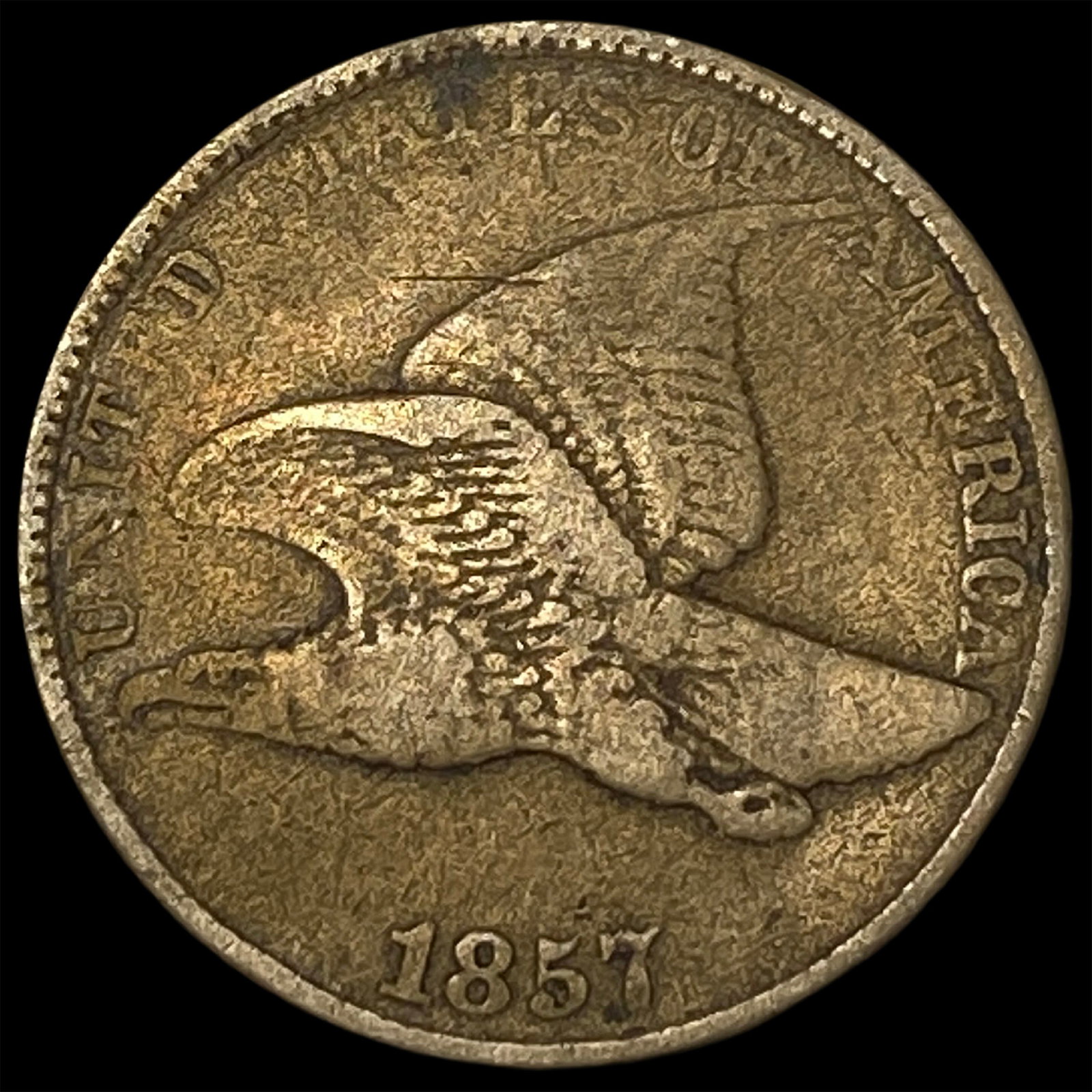 1857 Flying Eagle Cent LIGHTLY CIRCULATED