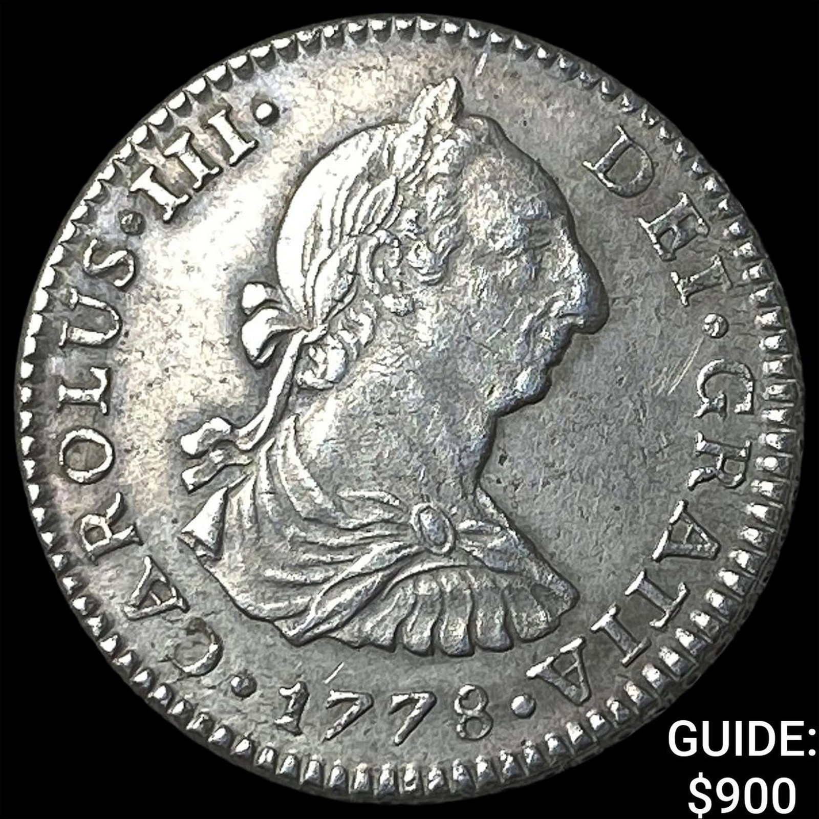 1778-FF Mexico Charles III Silver 1 Real: 1778-FF Mexico Charles III Silver 1 Real