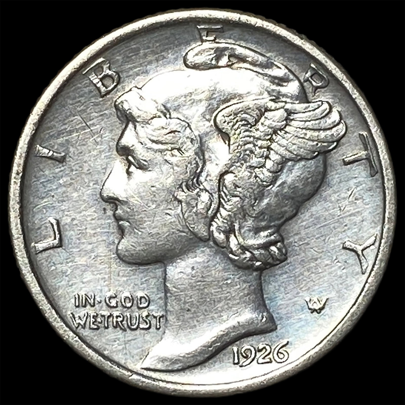 1926-D Mercury Dime CLOSELY UNCIRCULATED: 1926-D Mercury Dime CLOSELY UNCIRCULATED