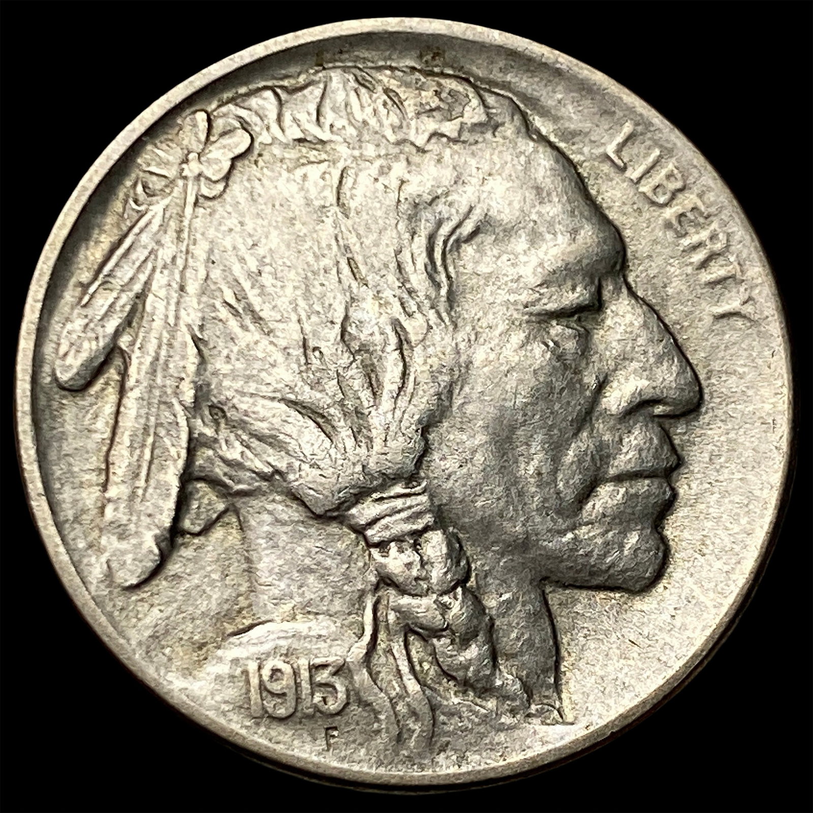 1913-D Type 1 Buffalo Nickel CLOSELY UNCIRCULATED: 1913-D Type 1 Buffalo Nickel CLOSELY UNCIRCULATED