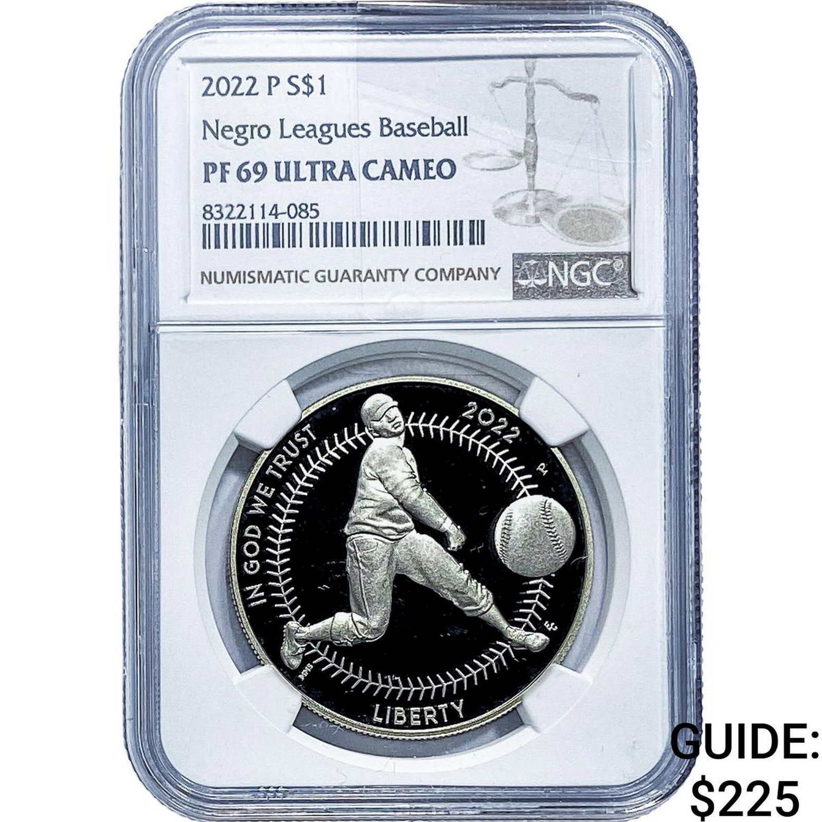2022-P Negro Leagues Baseball Silver $1 NGC PF69: 2022-P Negro Leagues Baseball Silver $1 NGC PF69