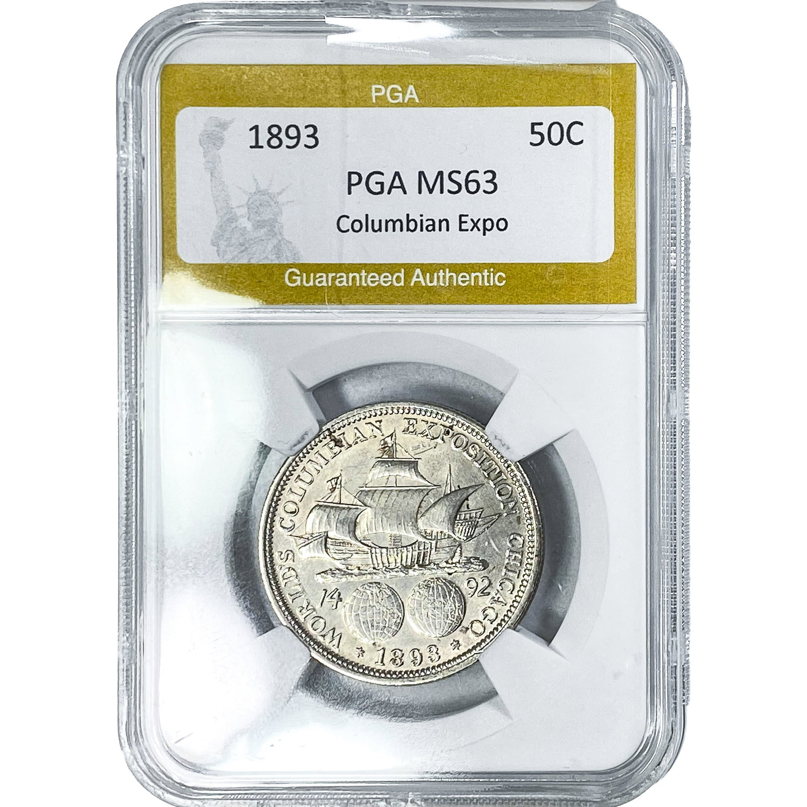 1893 Columbian Expo Half Dollar PGA MS63 (1 of 2)