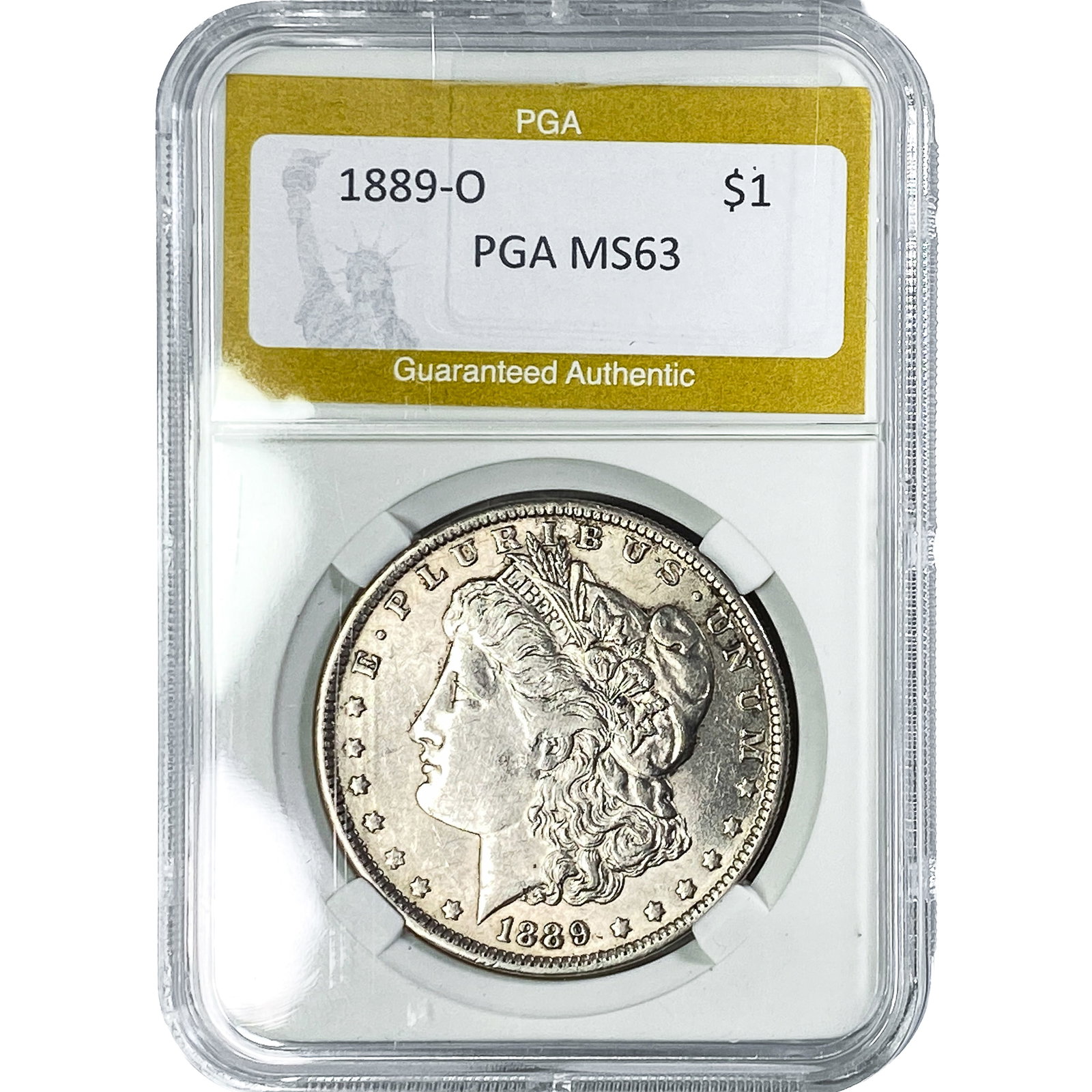 1889-O Morgan Silver Dollar PGA MS63