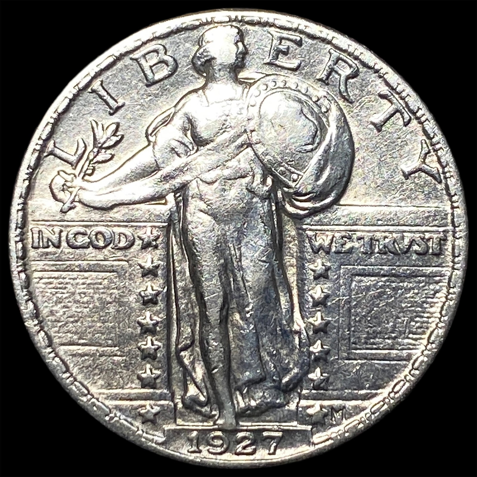 1927 Standing Liberty Quarter CHOICE AU: 1927 Standing Liberty Quarter CHOICE AU