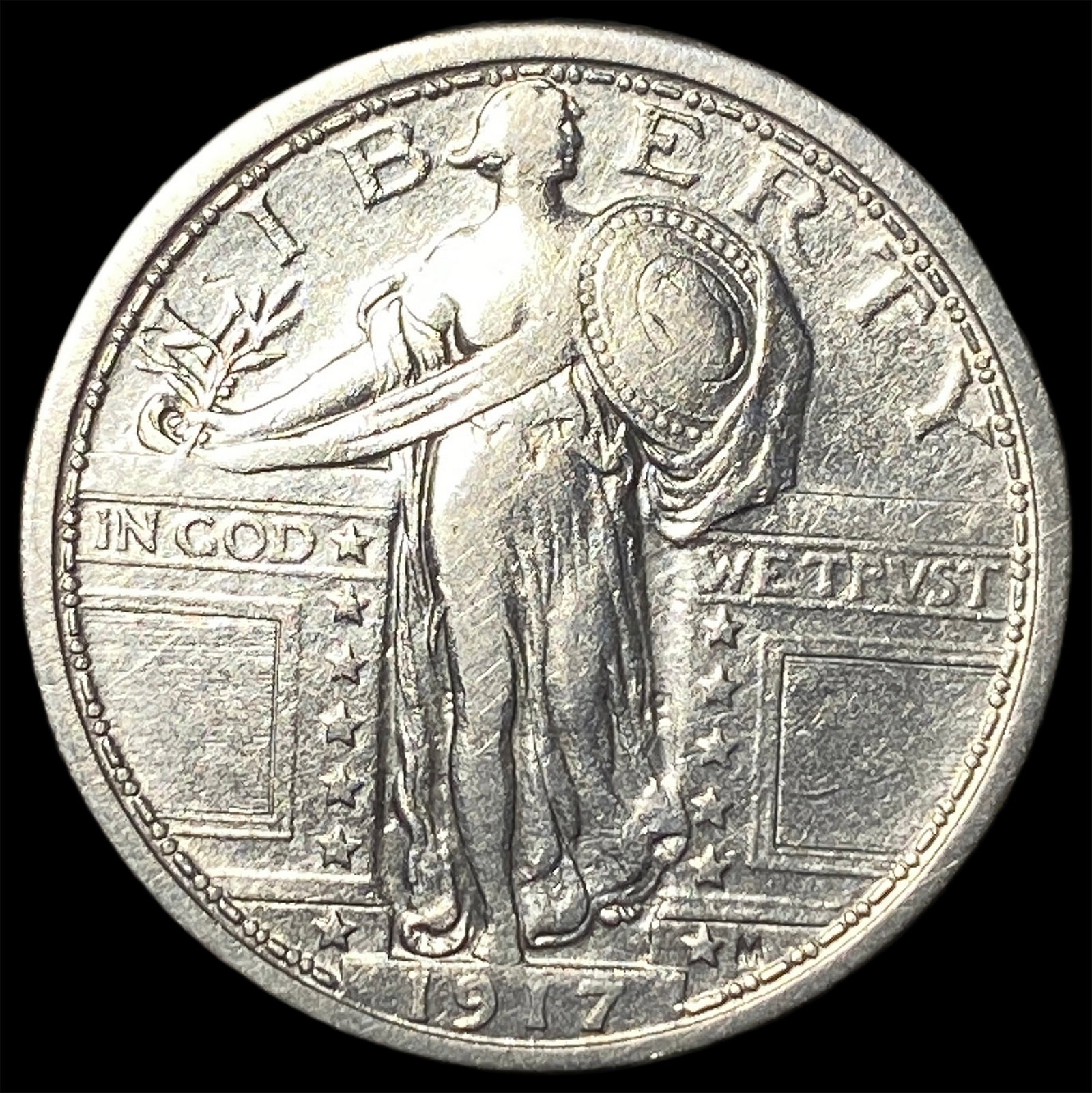 1917 Standing Liberty Quarter CLOSELY UNCIRCULATED: 1917 Standing Liberty Quarter CLOSELY UNCIRCULATED
