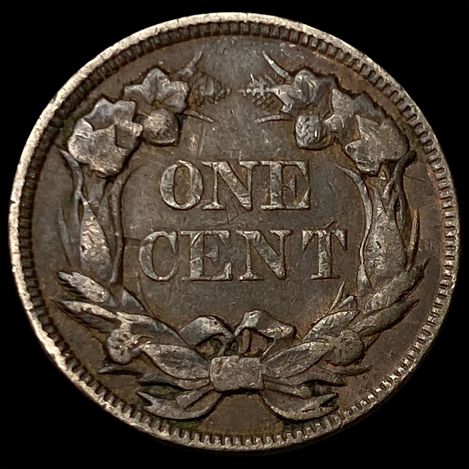 1857 Flying Eagle Cent NEARLY UNCIRCULATED - 2