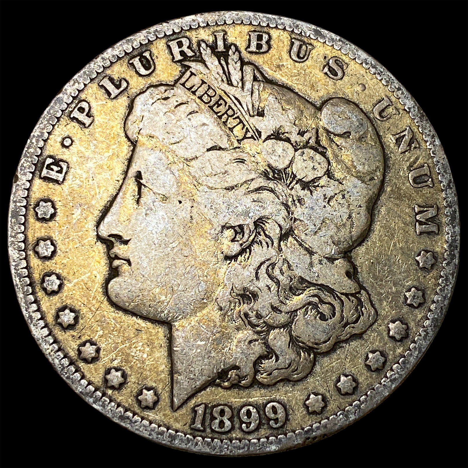 1899-O Micro O Silver Morgan Dollar ABOUT UNCIRCULATED (1 of 2)