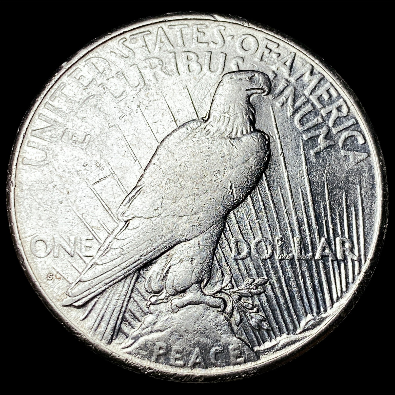 1925-S Silver Peace Dollar CLOSELY UNCIRCULATED - 2