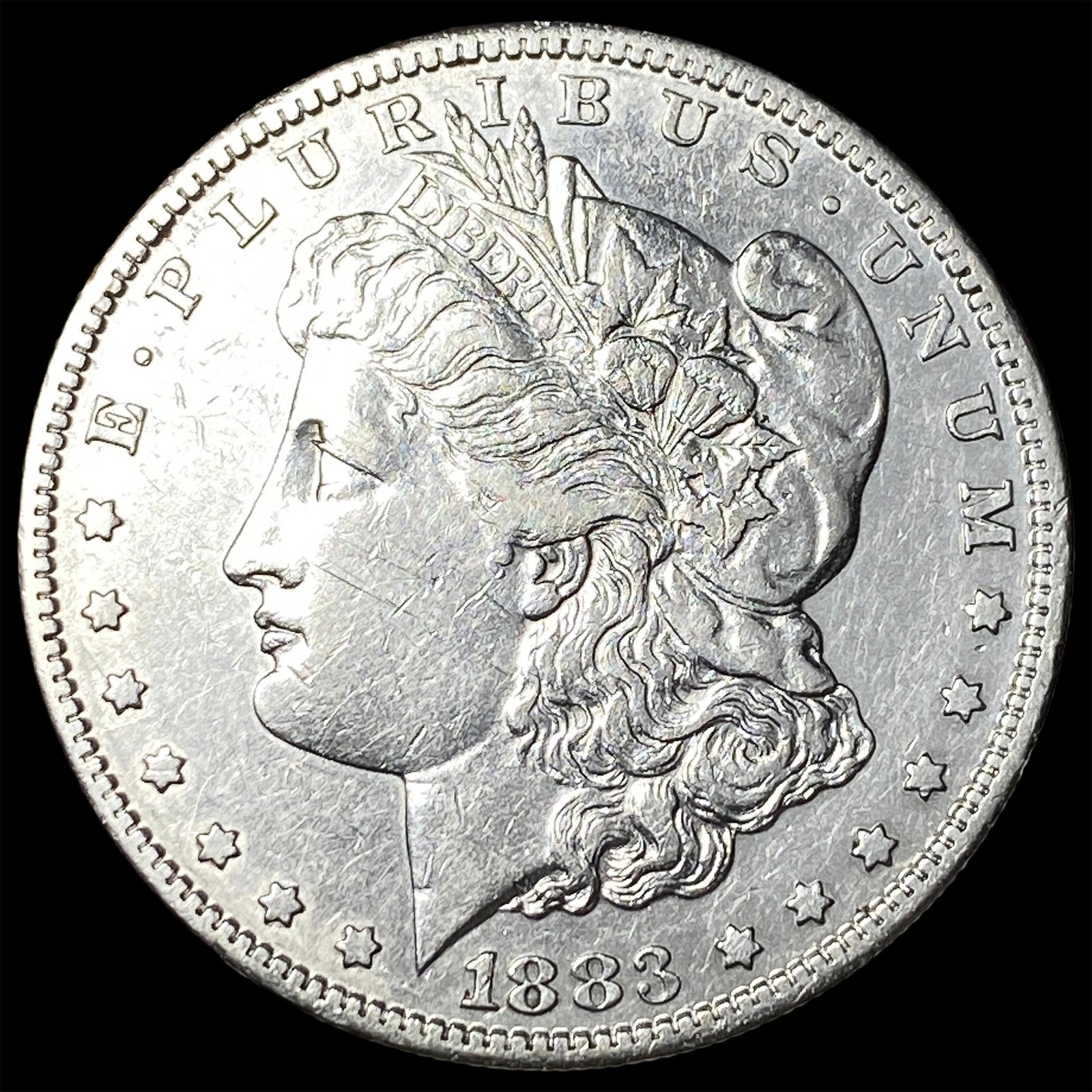1883-S Silver Morgan Dollar NEARLY UNCIRCULATED: 1883-S Silver Morgan Dollar NEARLY UNCIRCULATED