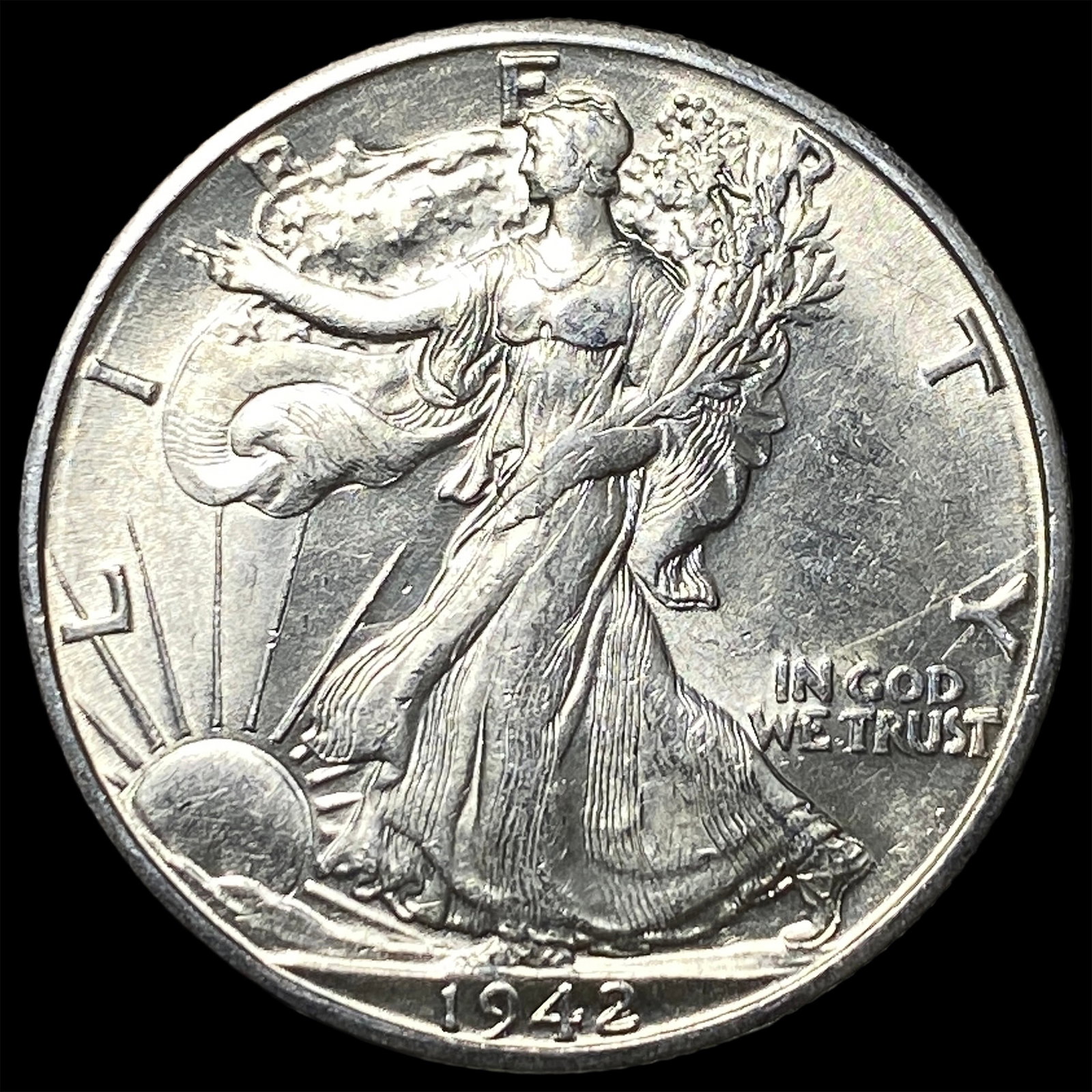 1942-D Silver Walking Liberty Half Dollar CHOICE BU: 1942-D Silver Walking Liberty Half Dollar CHOICE BU