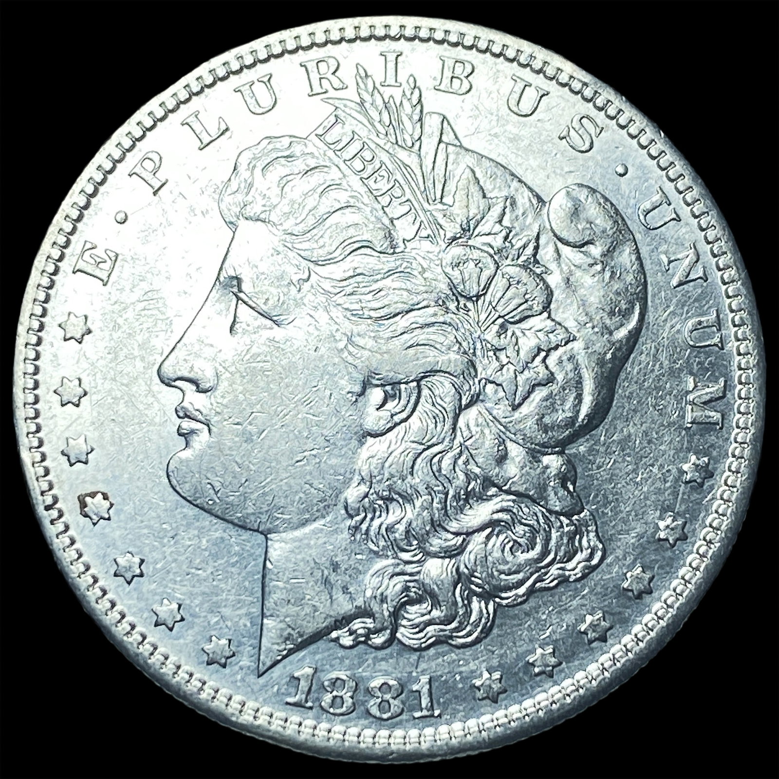 1881-S Silver Morgan Dollar LIGHTLY CIRCULATED: 1881-S Silver Morgan Dollar LIGHTLY CIRCULATED