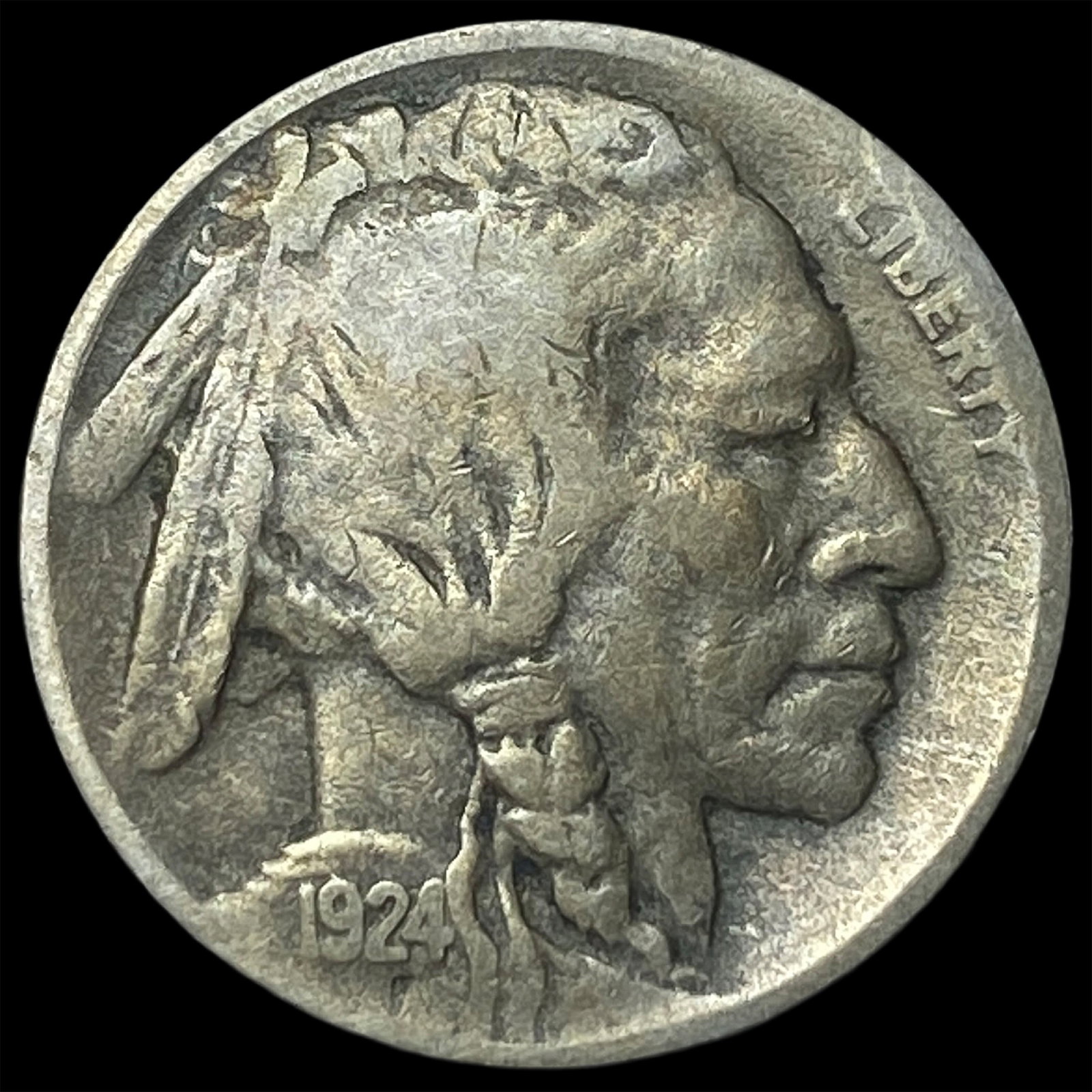 1924-D Buffalo Nickel LIGHTLY CIRCULATED: 1924-D Buffalo Nickel LIGHTLY CIRCULATED