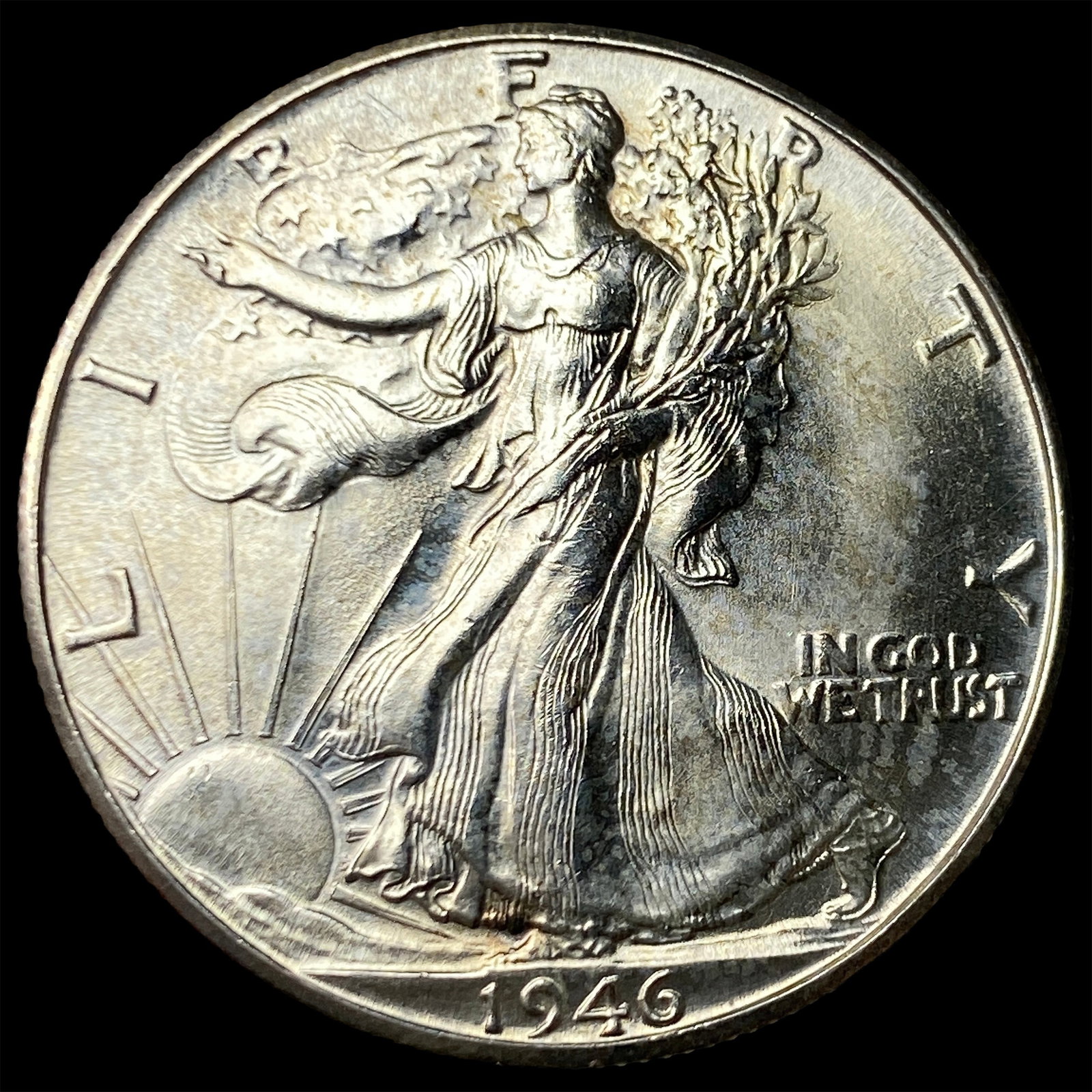 1946-D Silver Walking Liberty Half Dollar CHOICE BU: 1946-D Silver Walking Liberty Half Dollar CHOICE BU