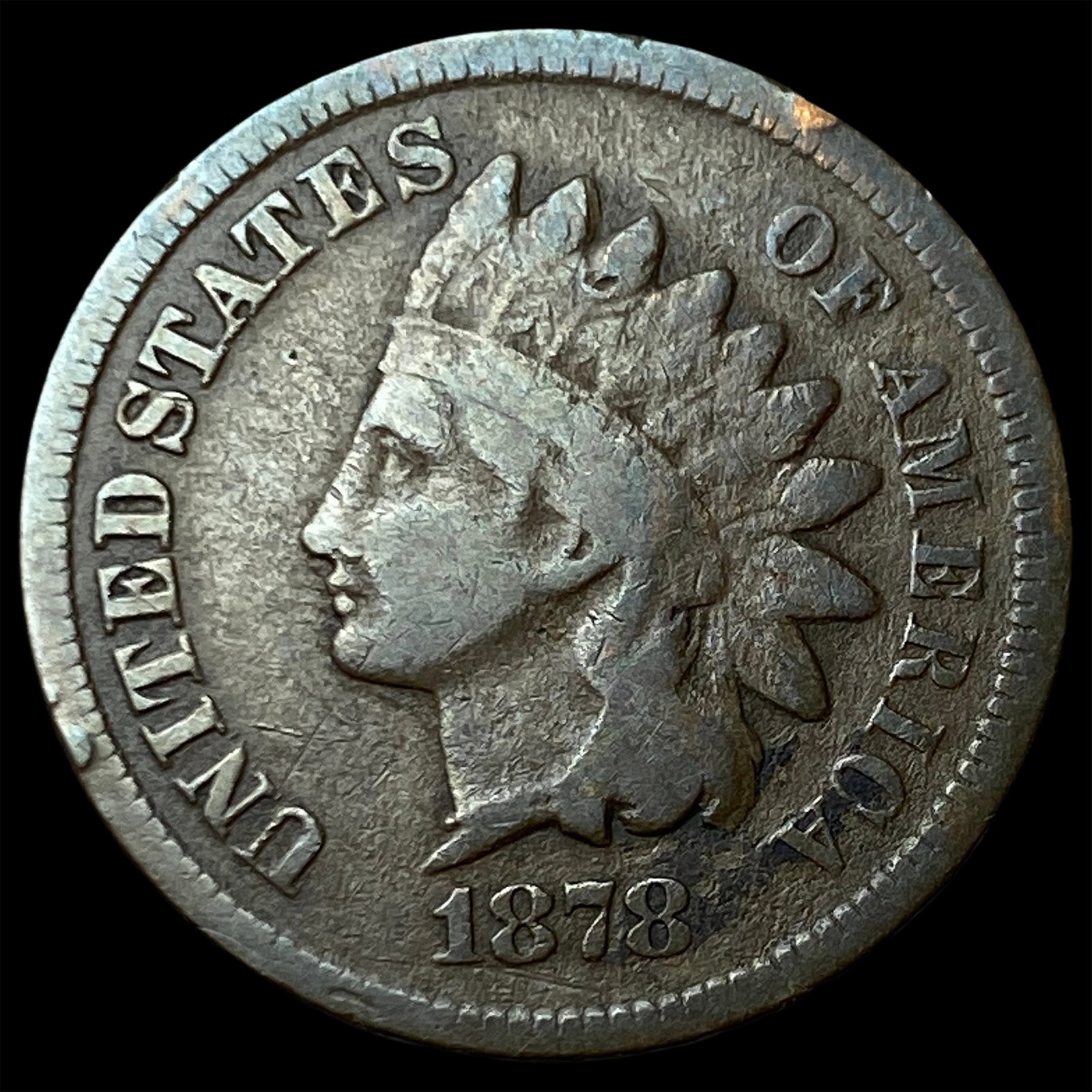 1878 Indian Head Cent NICELY CIRCULATED (1 of 2)