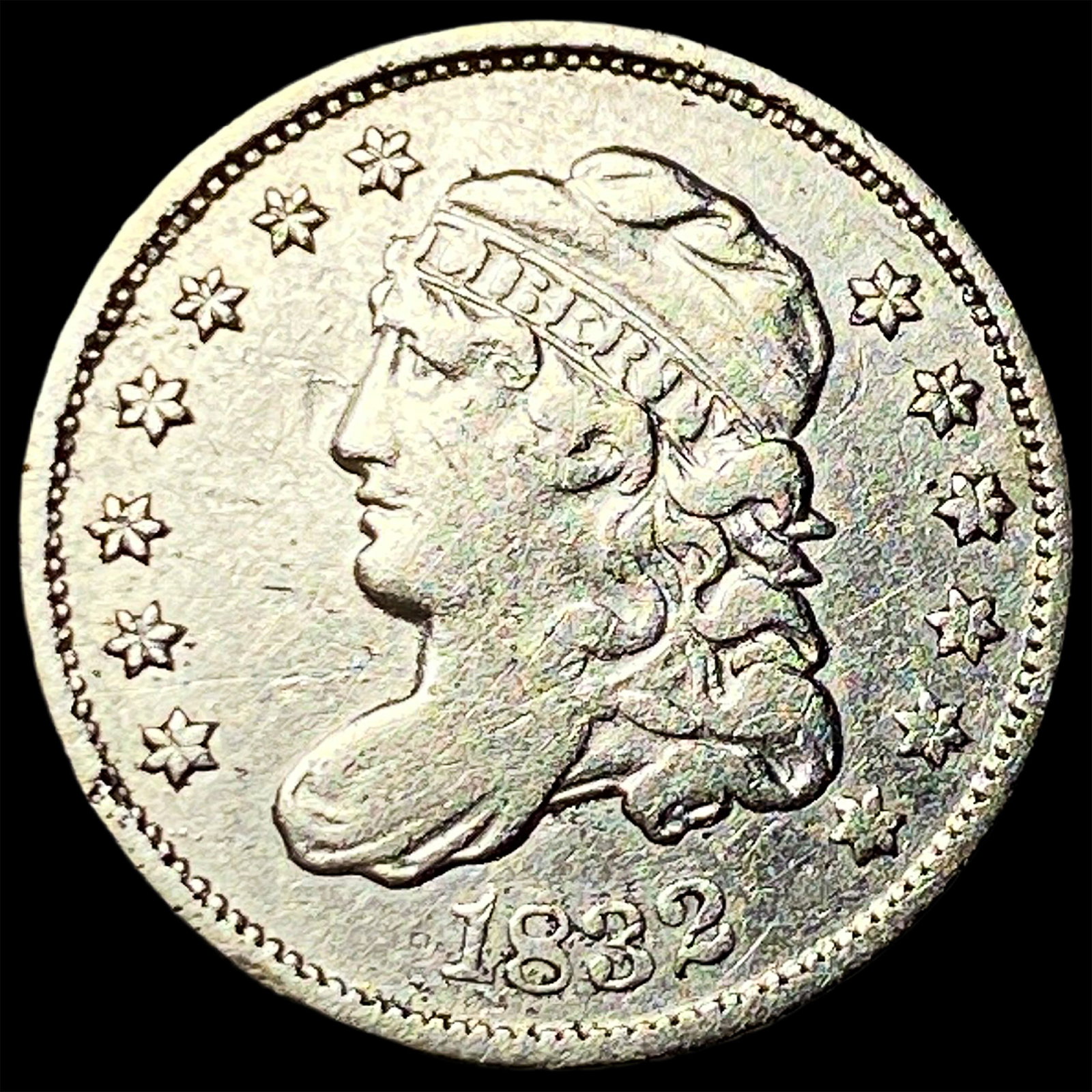 1832 Silver Capped Bust Half Dime CLOSELY UNCIRCULATED: 1832 Silver Capped Bust Half Dime CLOSELY UNCIRCULATED