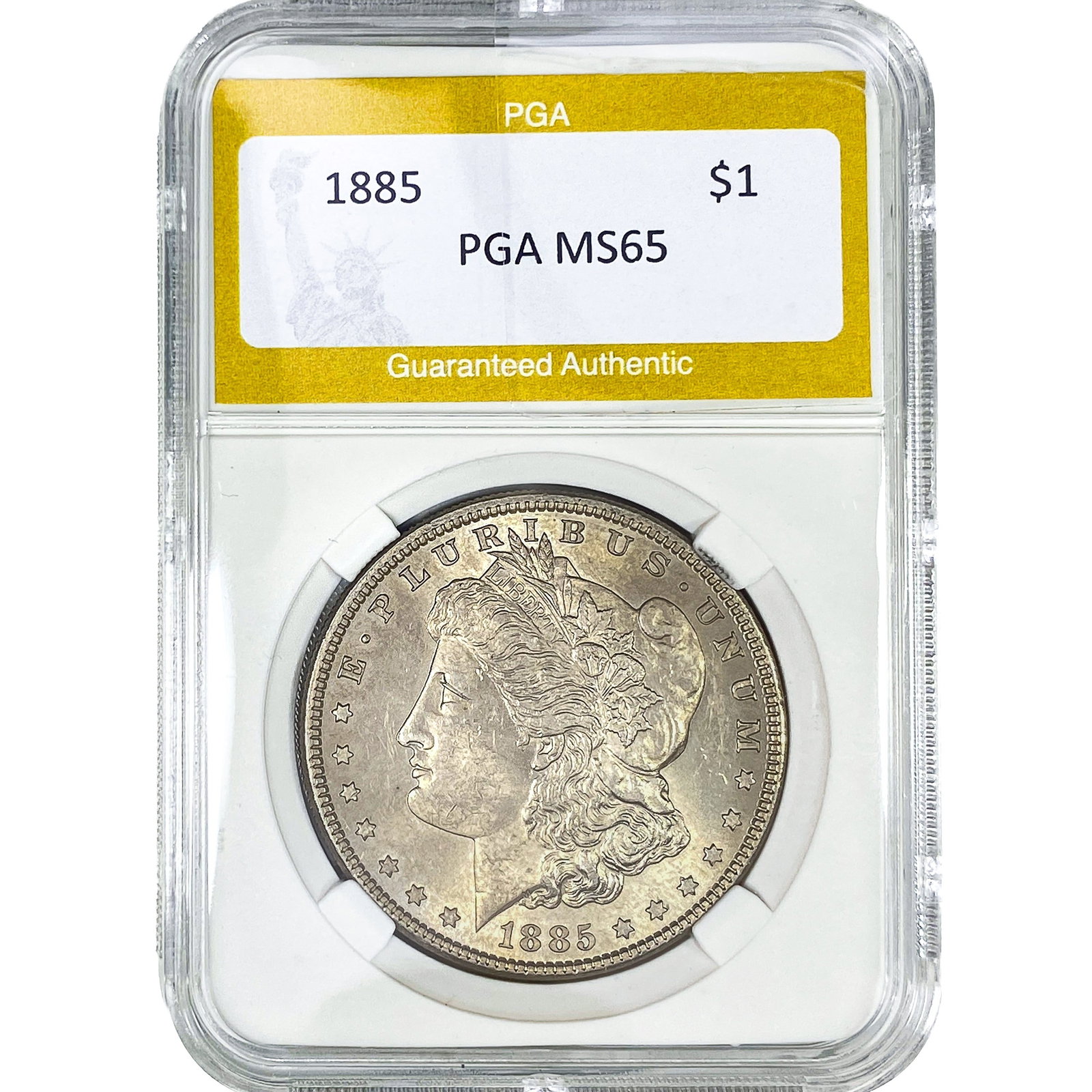 1885 Morgan Silver Dollar PGA MS65