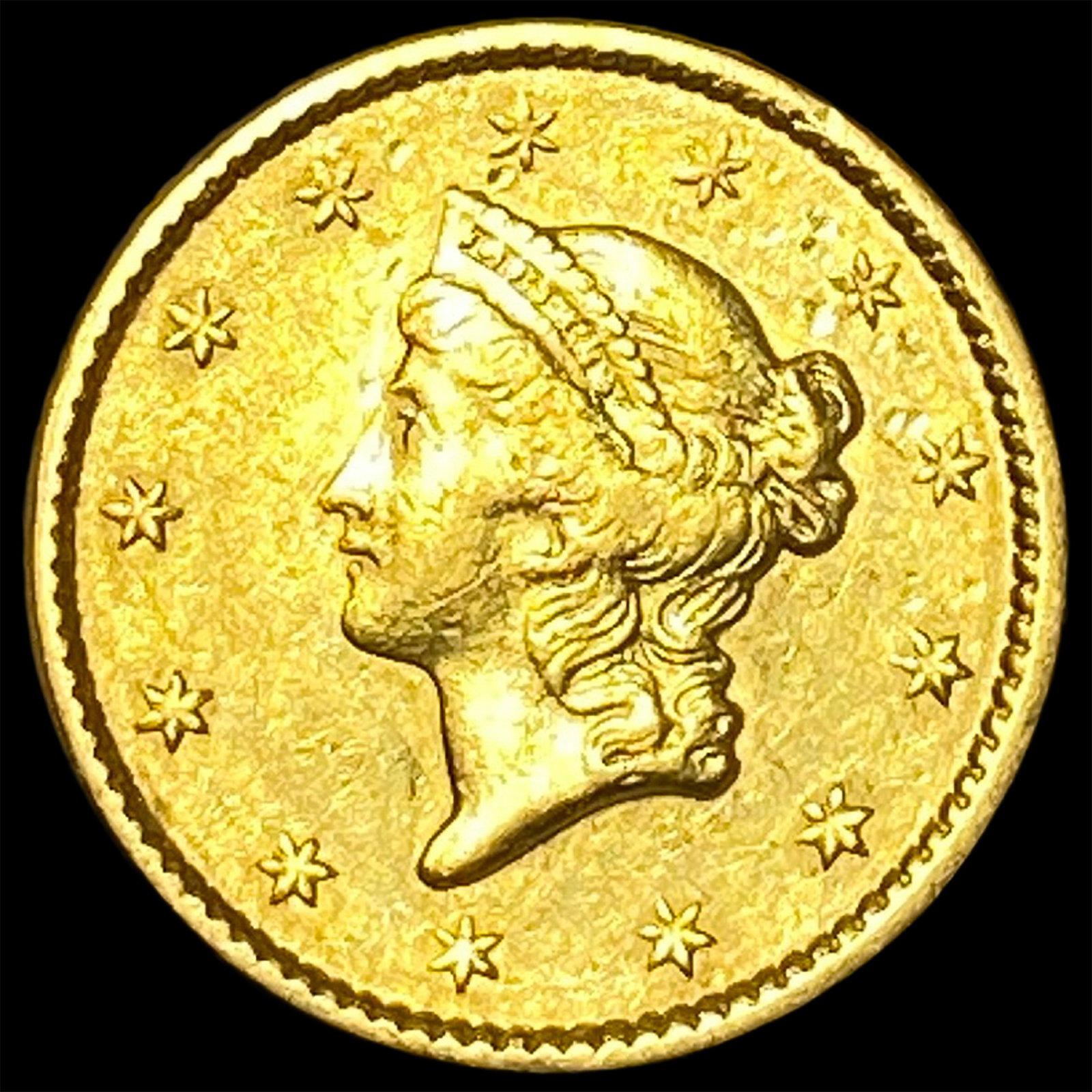 1850 Gold $1 Liberty Head Type 1 CLOSELY UNCIRCULATED: 1850 Gold $1 Liberty Head Type 1 CLOSELY UNCIRCULATED