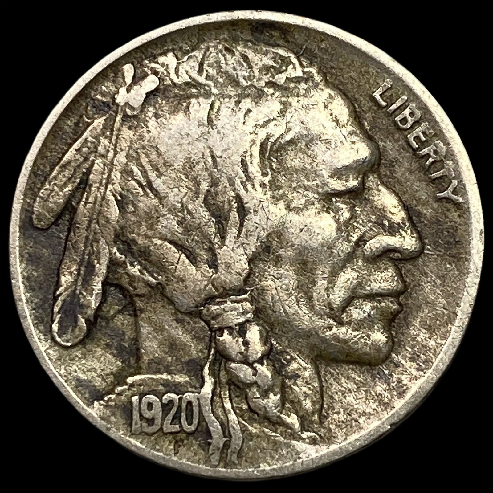 1920-D Buffalo Nickel NEARLY UNCIRCULATED: 1920-D Buffalo Nickel NEARLY UNCIRCULATED