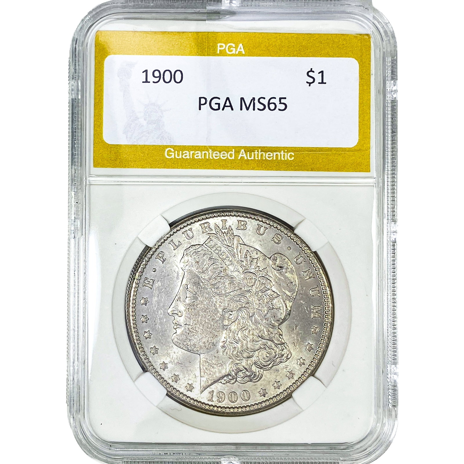 1900 Morgan Silver Dollar PGA MS65: 1900 Morgan Silver Dollar PGA MS65