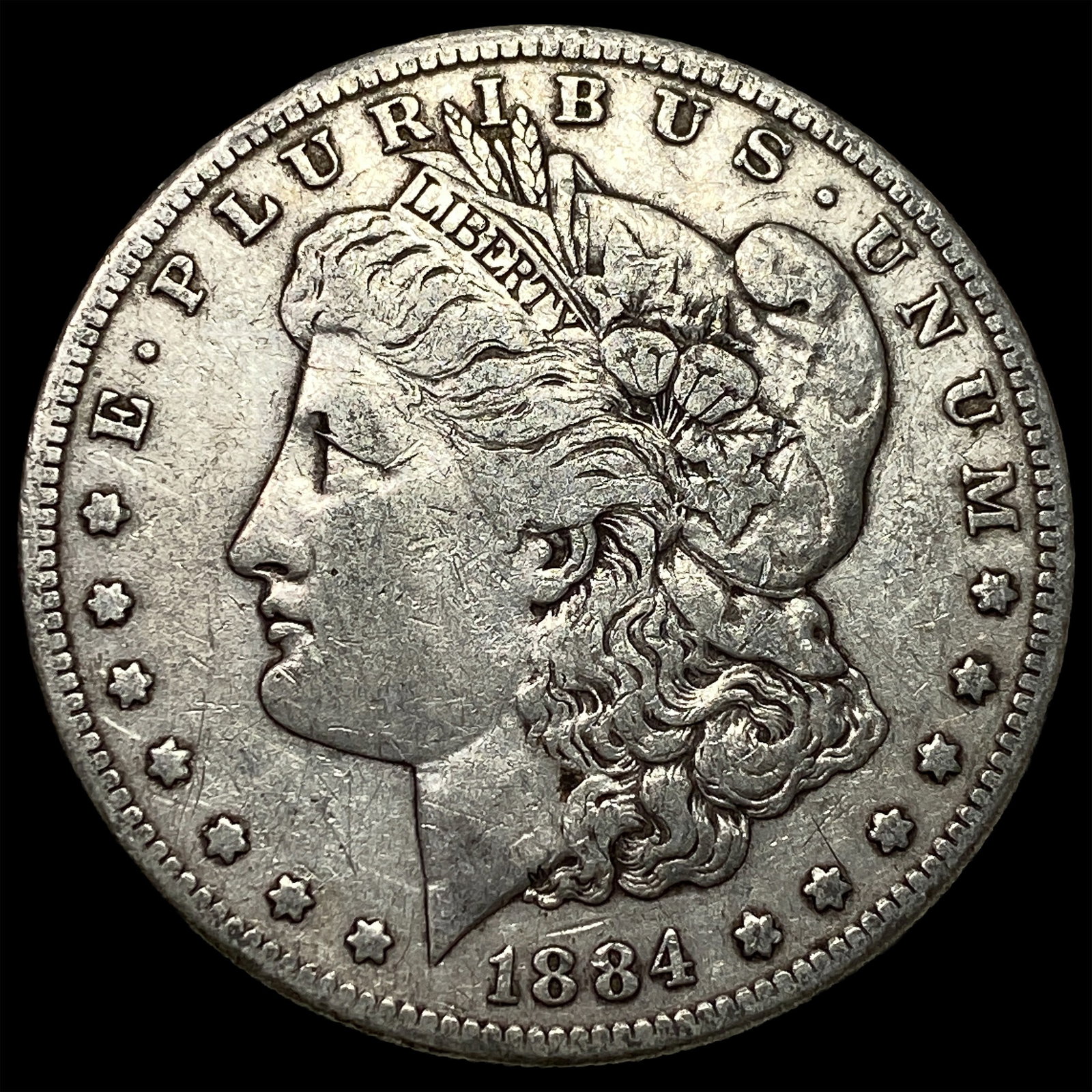 1884-S Silver Morgan Dollar NEARLY UNCIRCULATED: 1884-S Silver Morgan Dollar NEARLY UNCIRCULATED