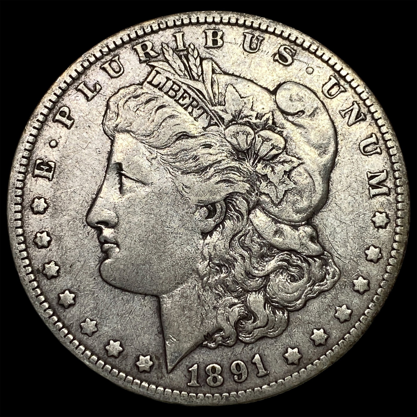 1891-O Silver Morgan Dollar LIGHTLY CIRCULATED: 1891-O Silver Morgan Dollar LIGHTLY CIRCULATED