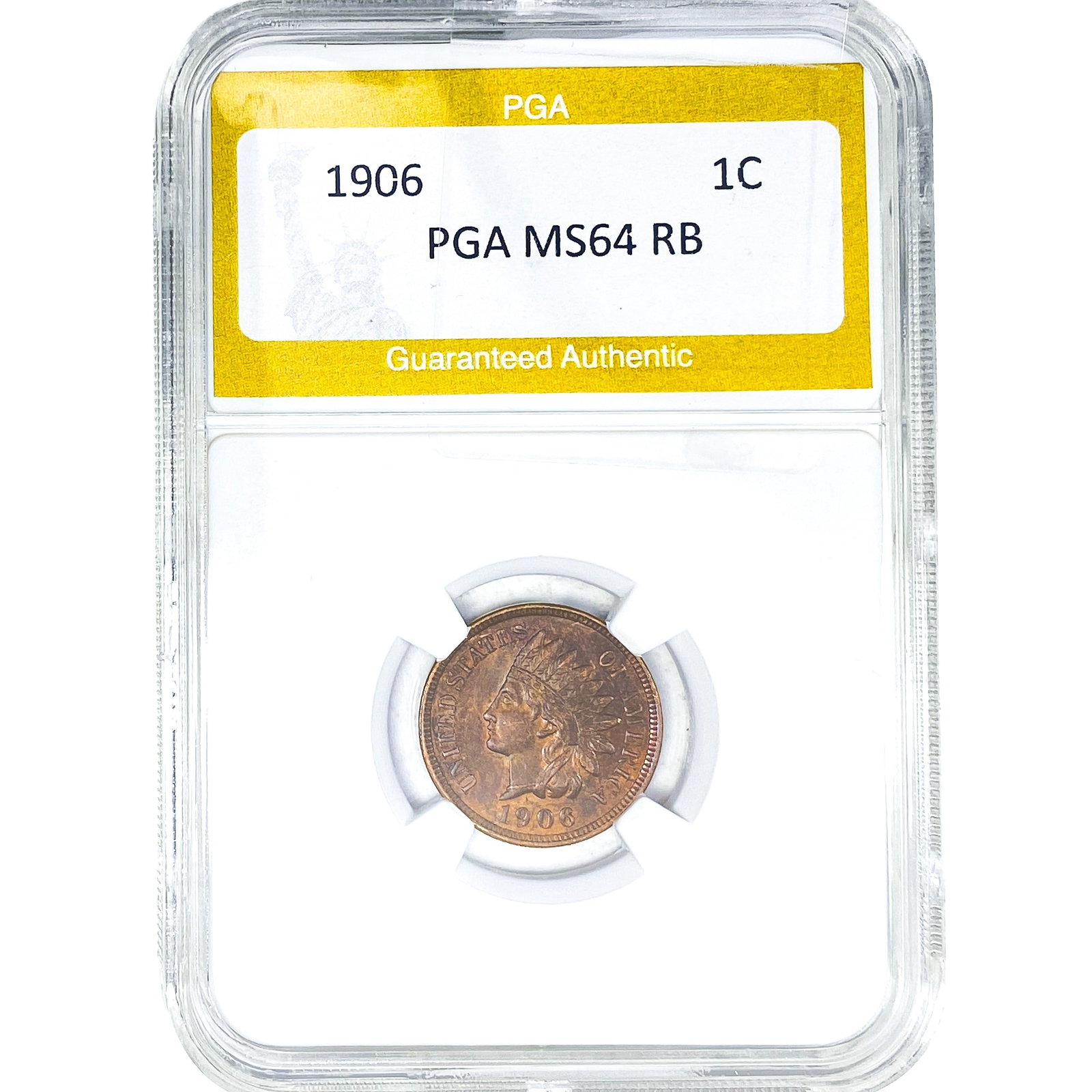 1906 Indian Head Cent PGA MS64 RB (1 of 2)