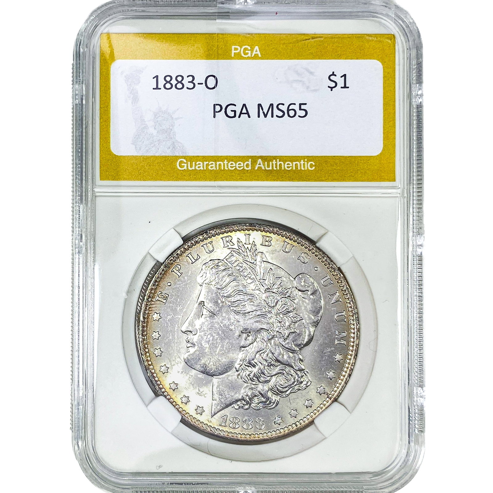 1883-O Morgan Silver Dollar PGA MS65: 1883-O Morgan Silver Dollar PGA MS65