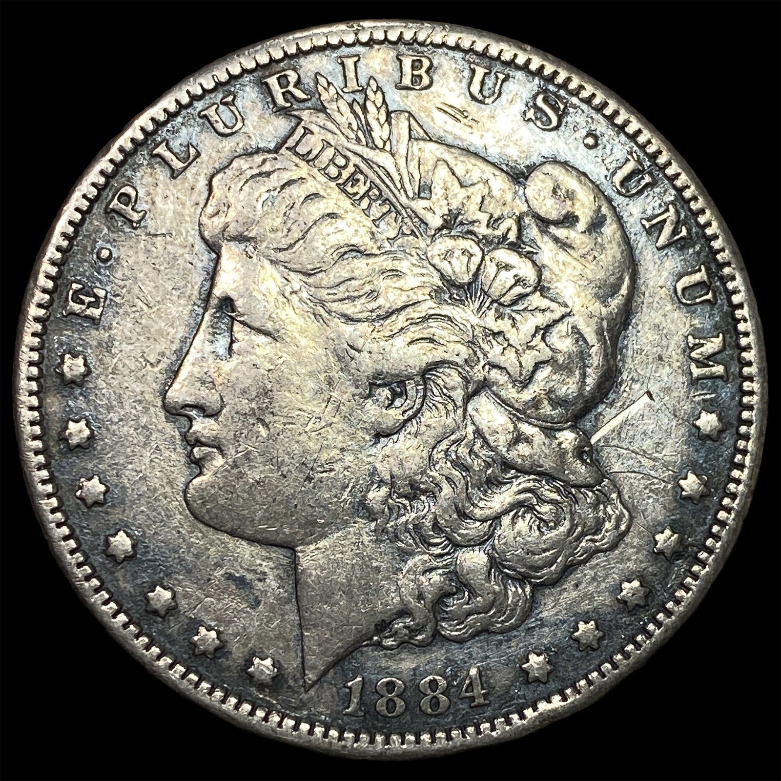 1884-S Morgan Silver Dollar NEARLY UNCIRCULATED: 1884-S Morgan Silver Dollar NEARLY UNCIRCULATED