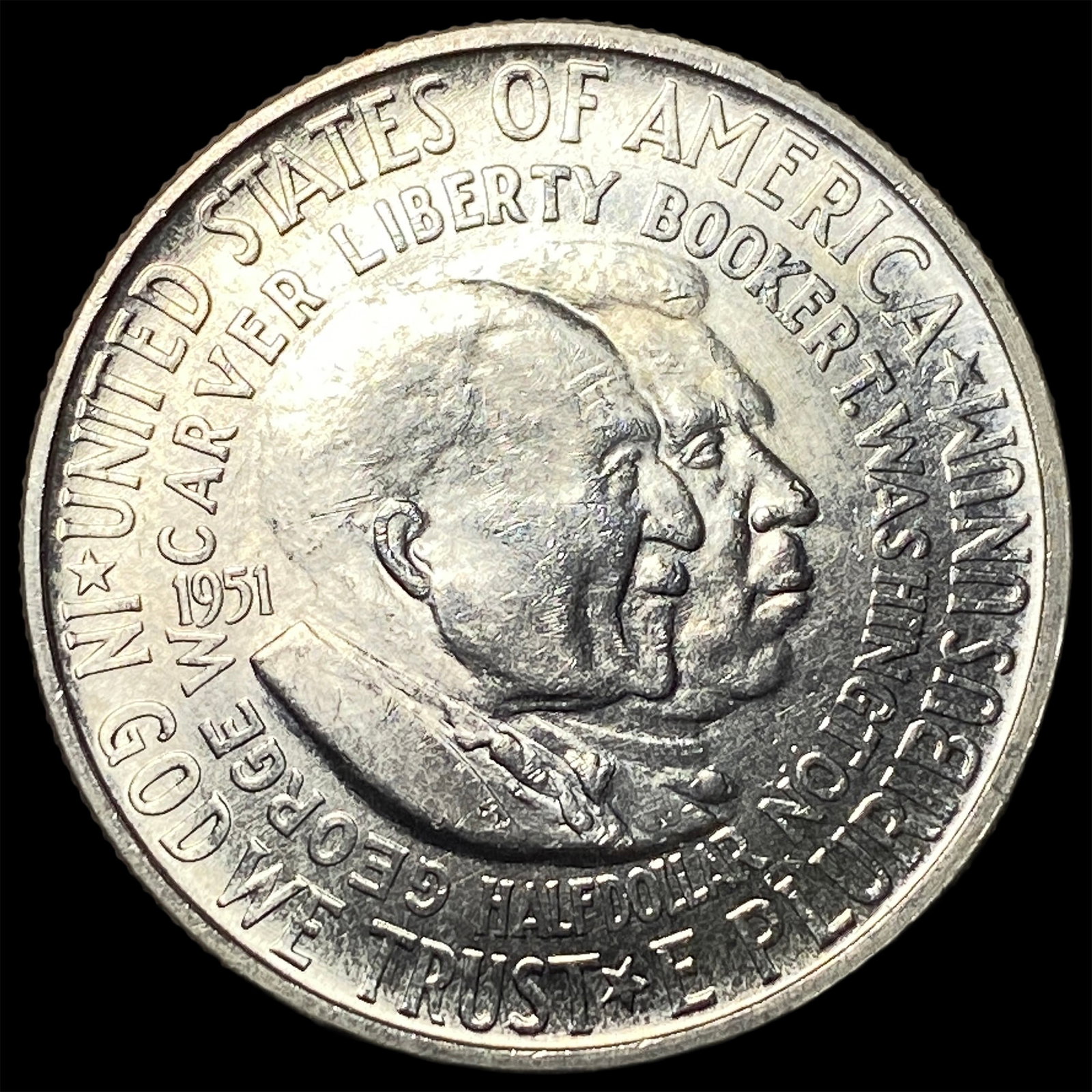 1951 Silver Washington-Carver Half Dollar CHOICE BU (1 of 2)