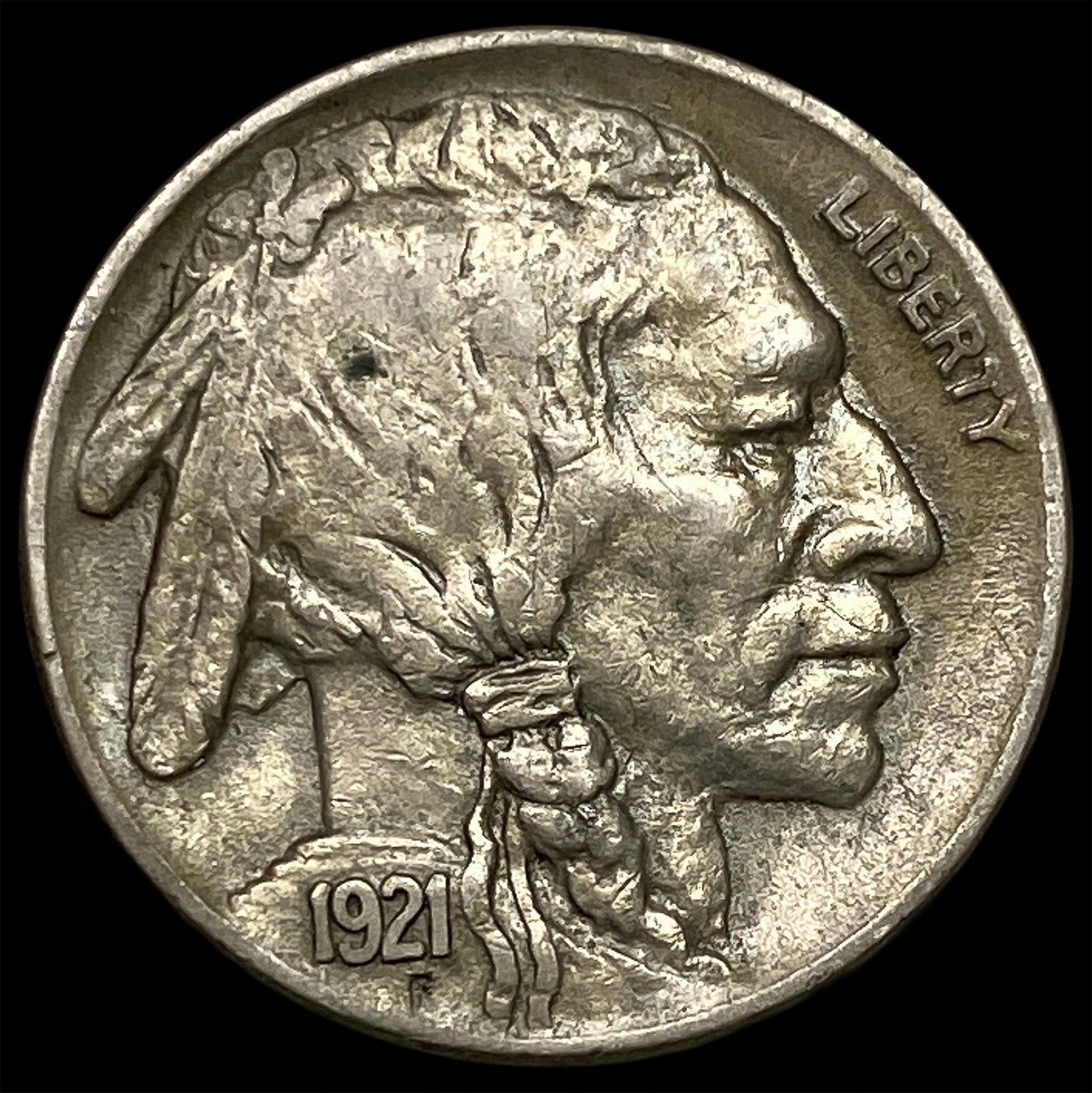 1921 Buffalo Nickel NEARLY UNCIRCULATED: 1921 Buffalo Nickel NEARLY UNCIRCULATED