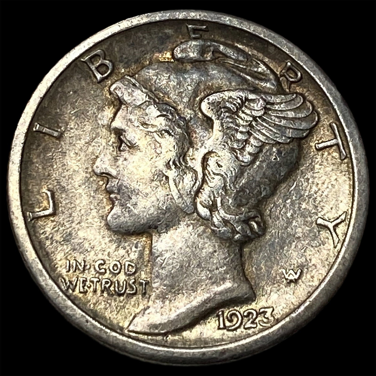 1923-S Silver Mercury Dime CLOSELY UNCIRCULATED: 1923-S Silver Mercury Dime CLOSELY UNCIRCULATED