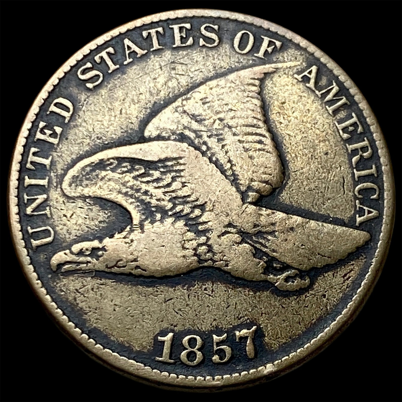 1857 Flying Eagle Cent LIGHTLY CIRCULATED: 1857 Flying Eagle Cent LIGHTLY CIRCULATED