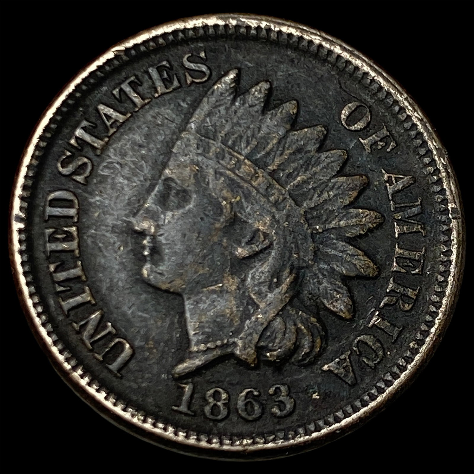 1863 Indian Head Cent NICELY CIRCULATED: 1863 Indian Head Cent NICELY CIRCULATED