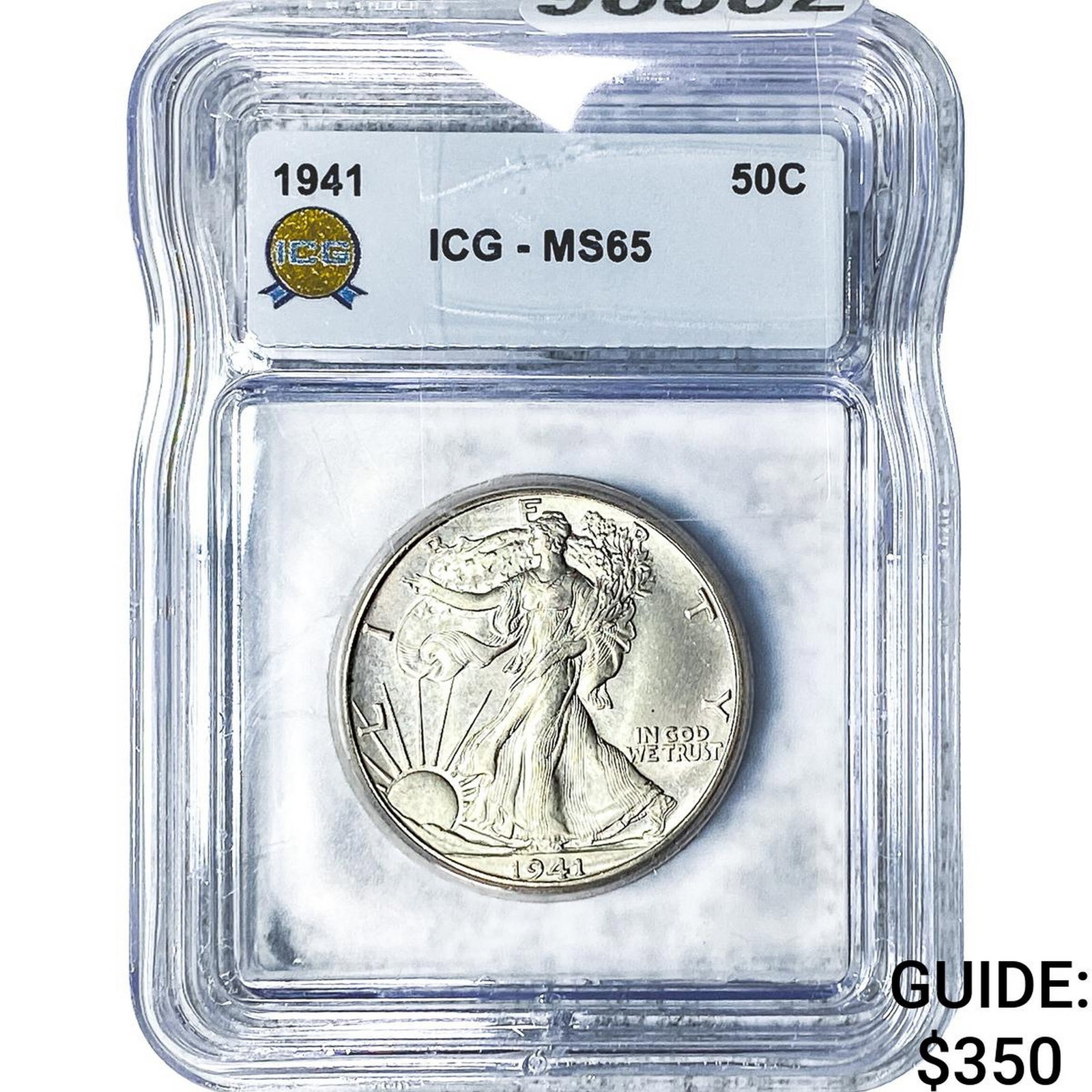 1941 Walking Liberty Half Dollar ICG MS65: 1941 Walking Liberty Half Dollar ICG MS65