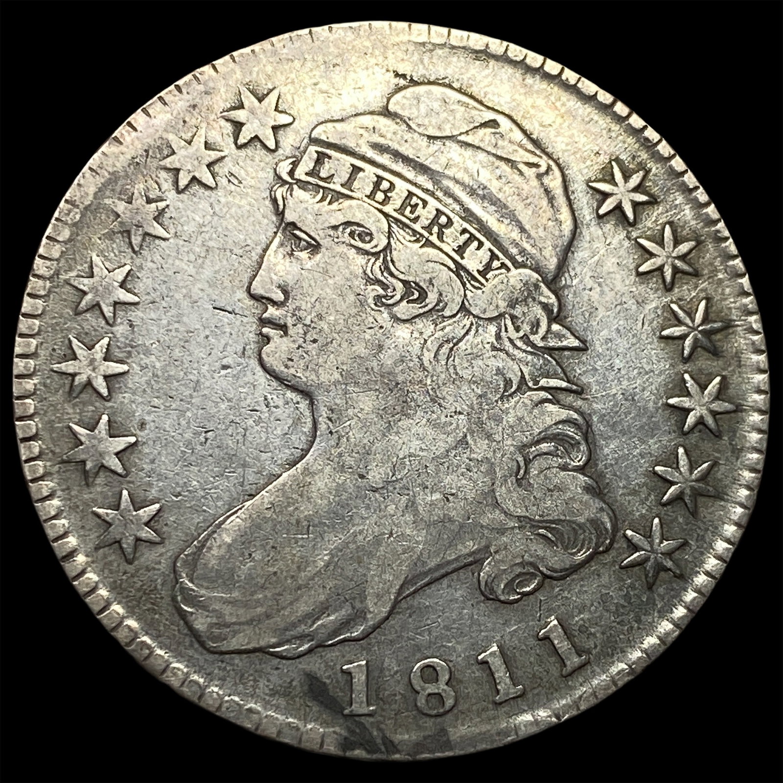 1811 Capped Bust Half Dollar ABOUT UNCIRCULATED (1 of 2)