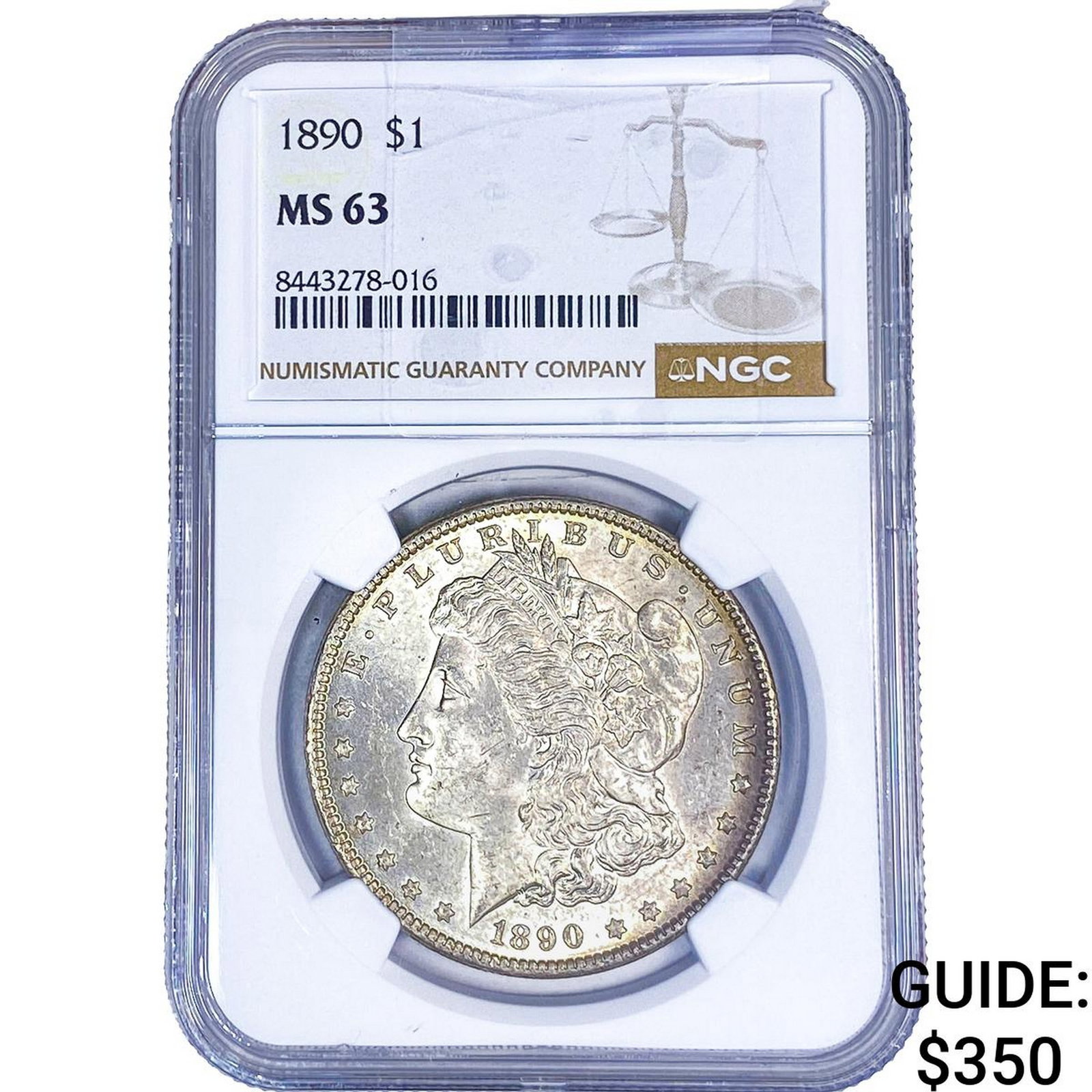 1890 Morgan Silver Dollar NGC MS63 (1 of 2)