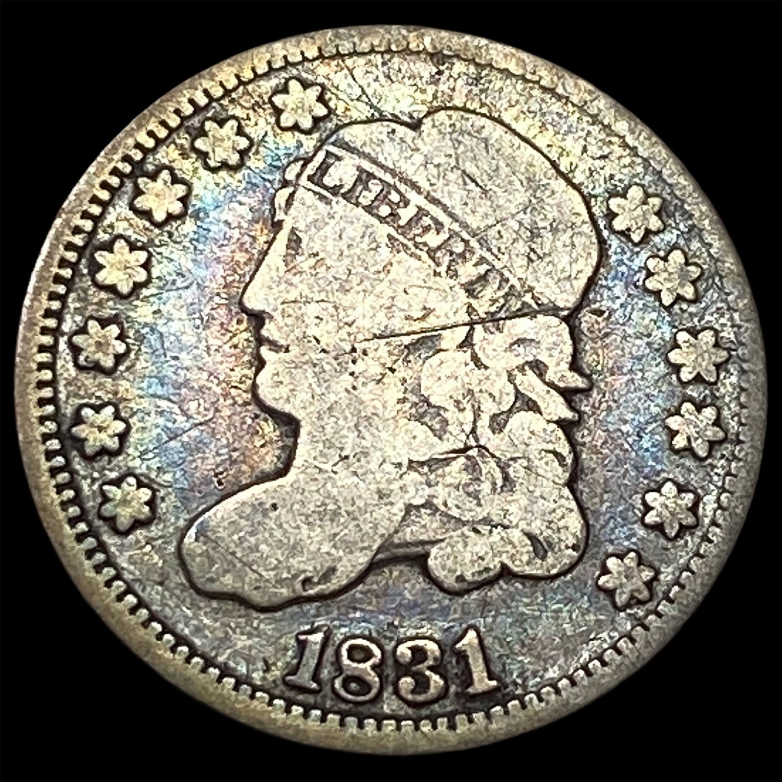 1831 Capped Bust Half Dime LIGHTLY CIRCULATED: 1831 Capped Bust Half Dime LIGHTLY CIRCULATED
