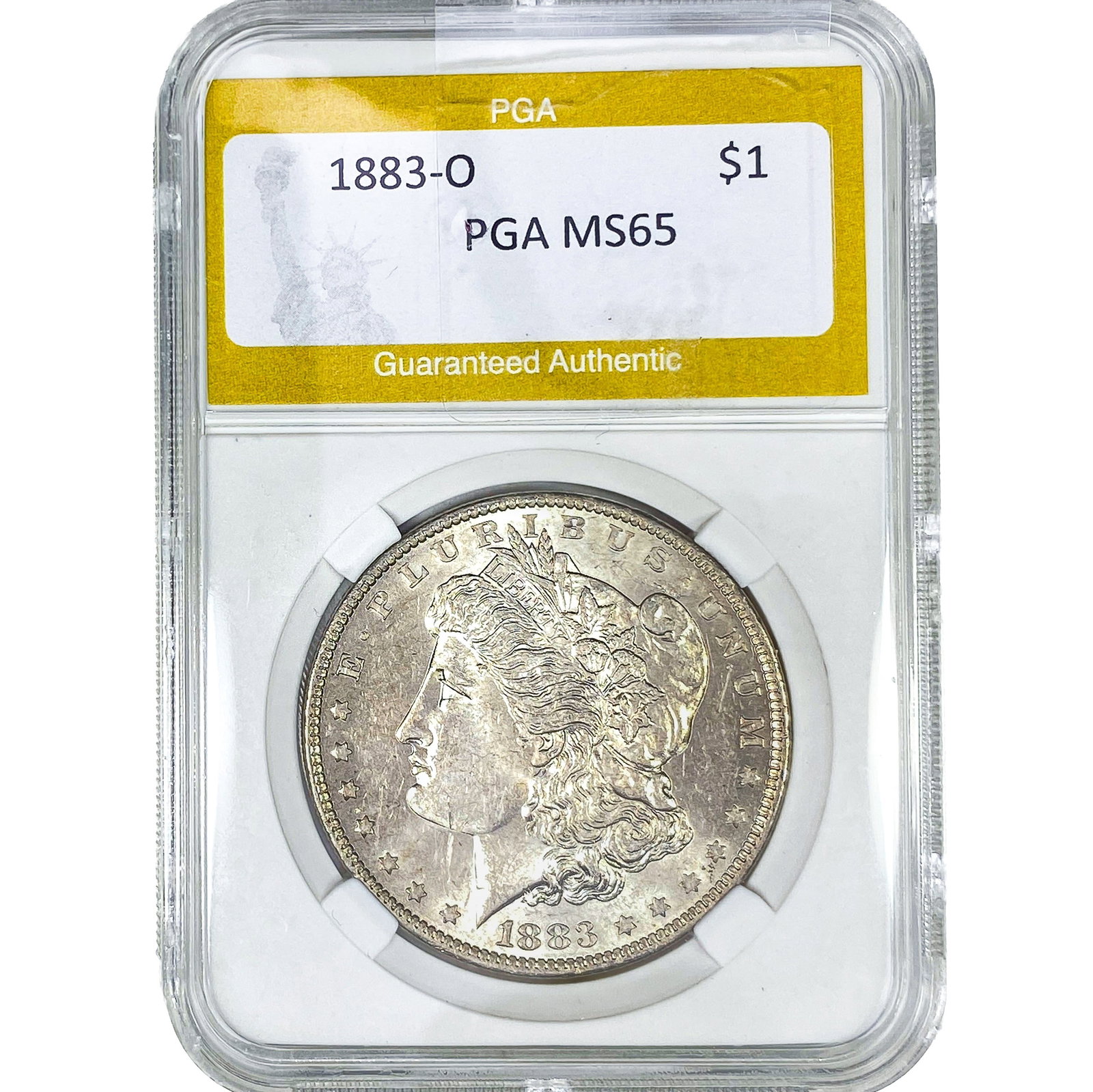 1883-O Morgan Silver Dollar PGA MS65: 1883-O Morgan Silver Dollar PGA MS65