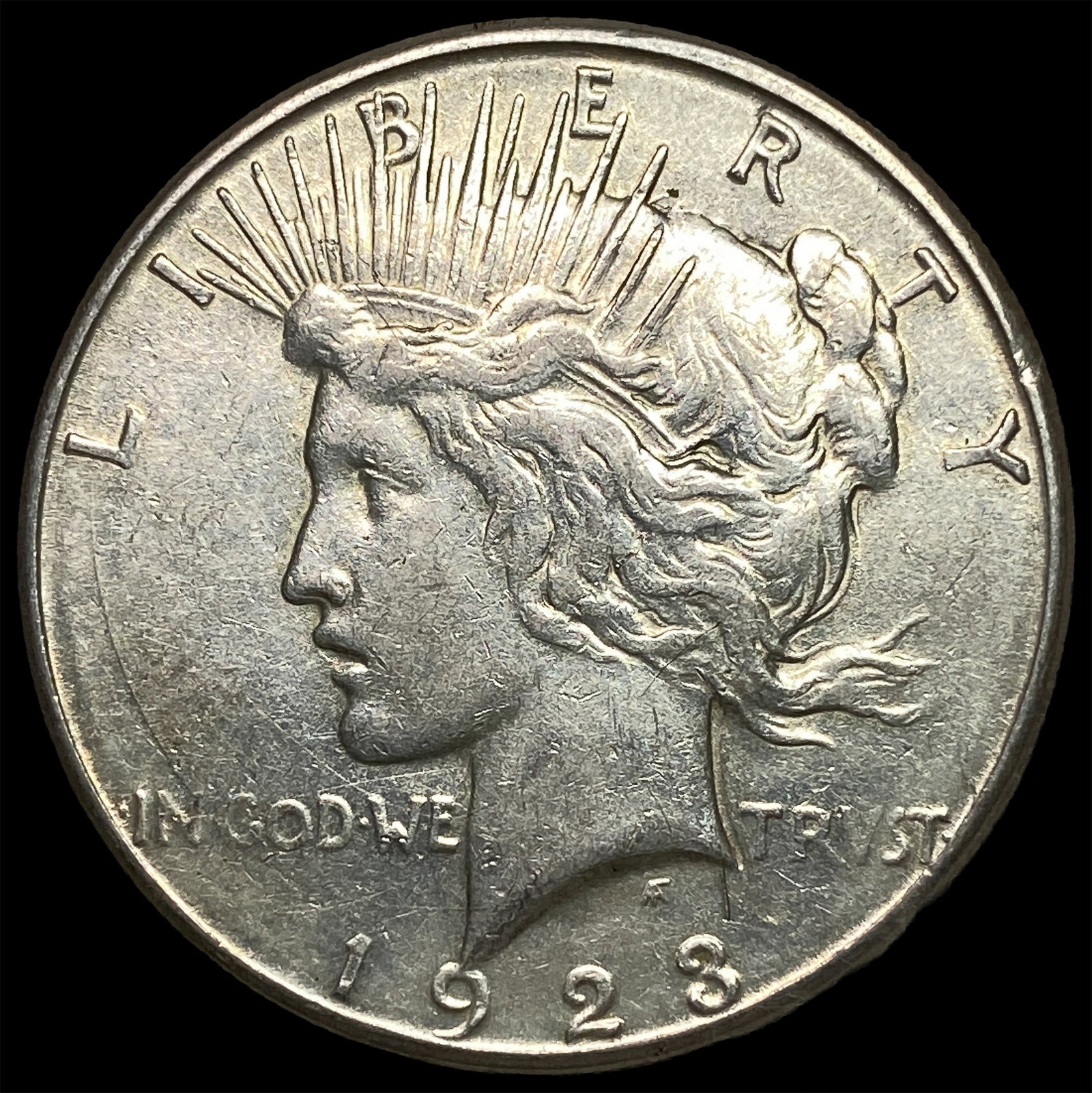 1923-S Silver Peace Dollar NEARLY UNCIRCULATED: 1923-S Silver Peace Dollar NEARLY UNCIRCULATED