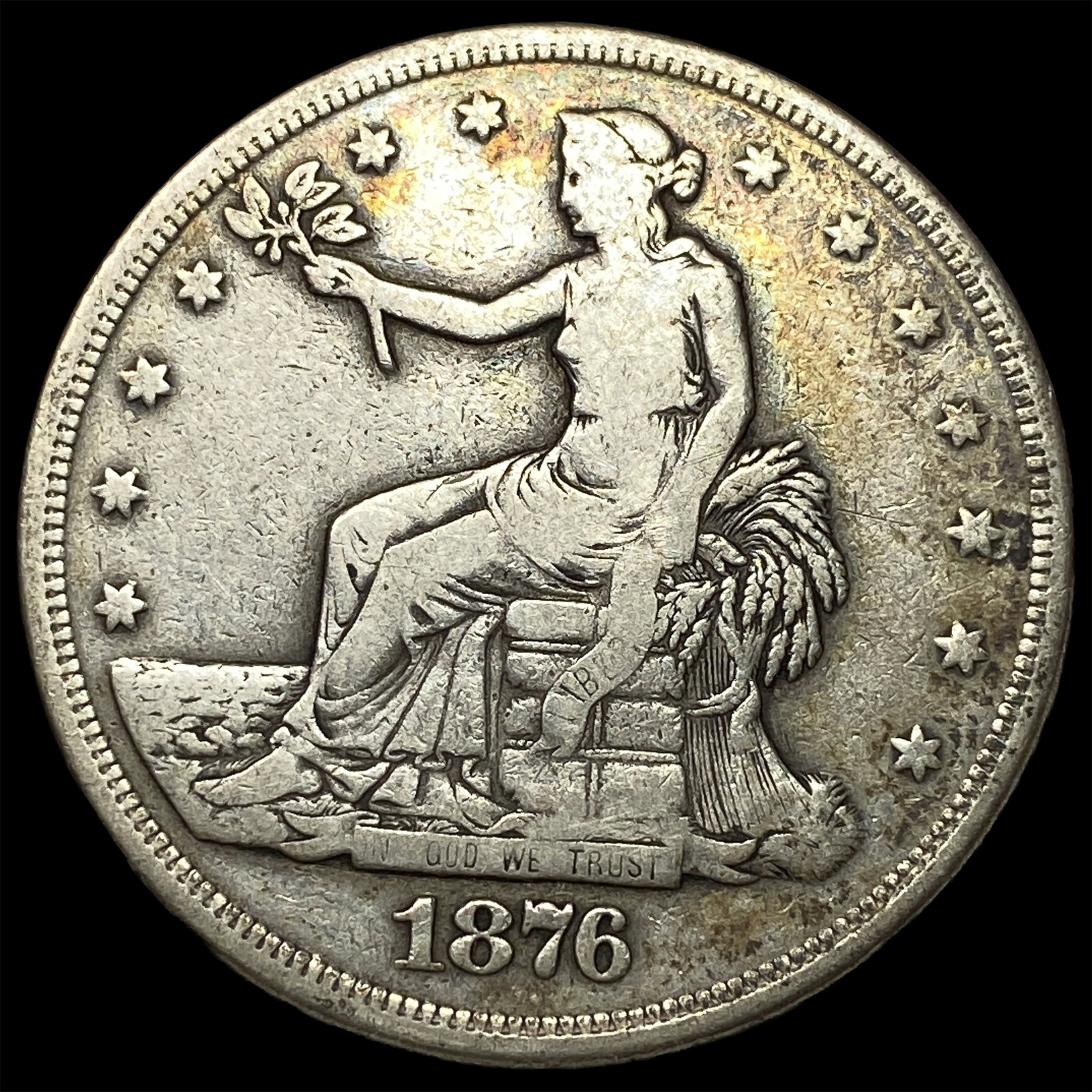 1876 Silver Trade Dollar LIGHTLY CIRCULATED (1 of 2)
