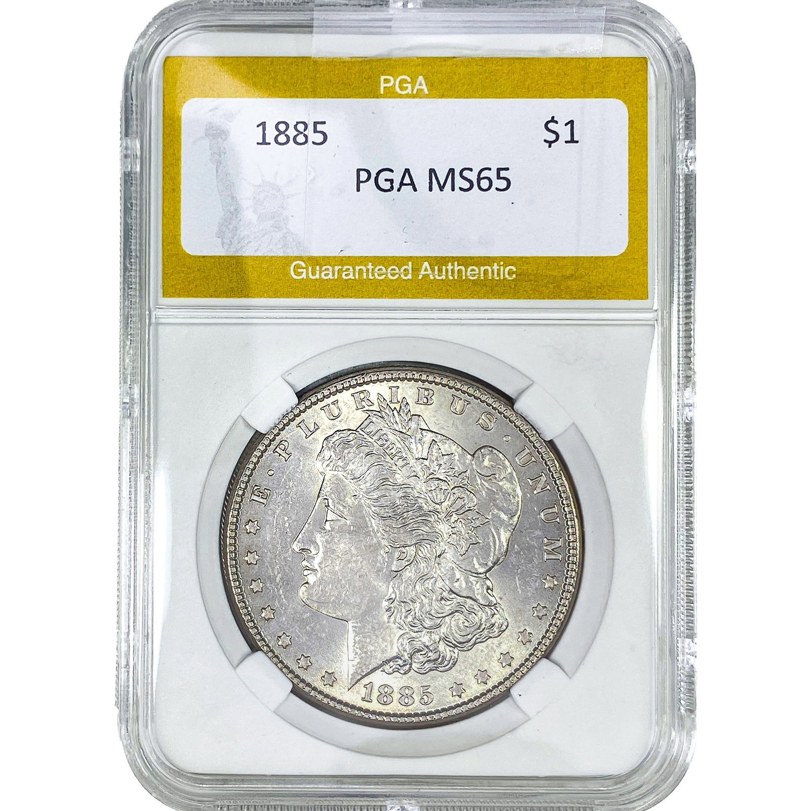 1885 Morgan Silver Dollar PGA MS65: 1885 Morgan Silver Dollar PGA MS65