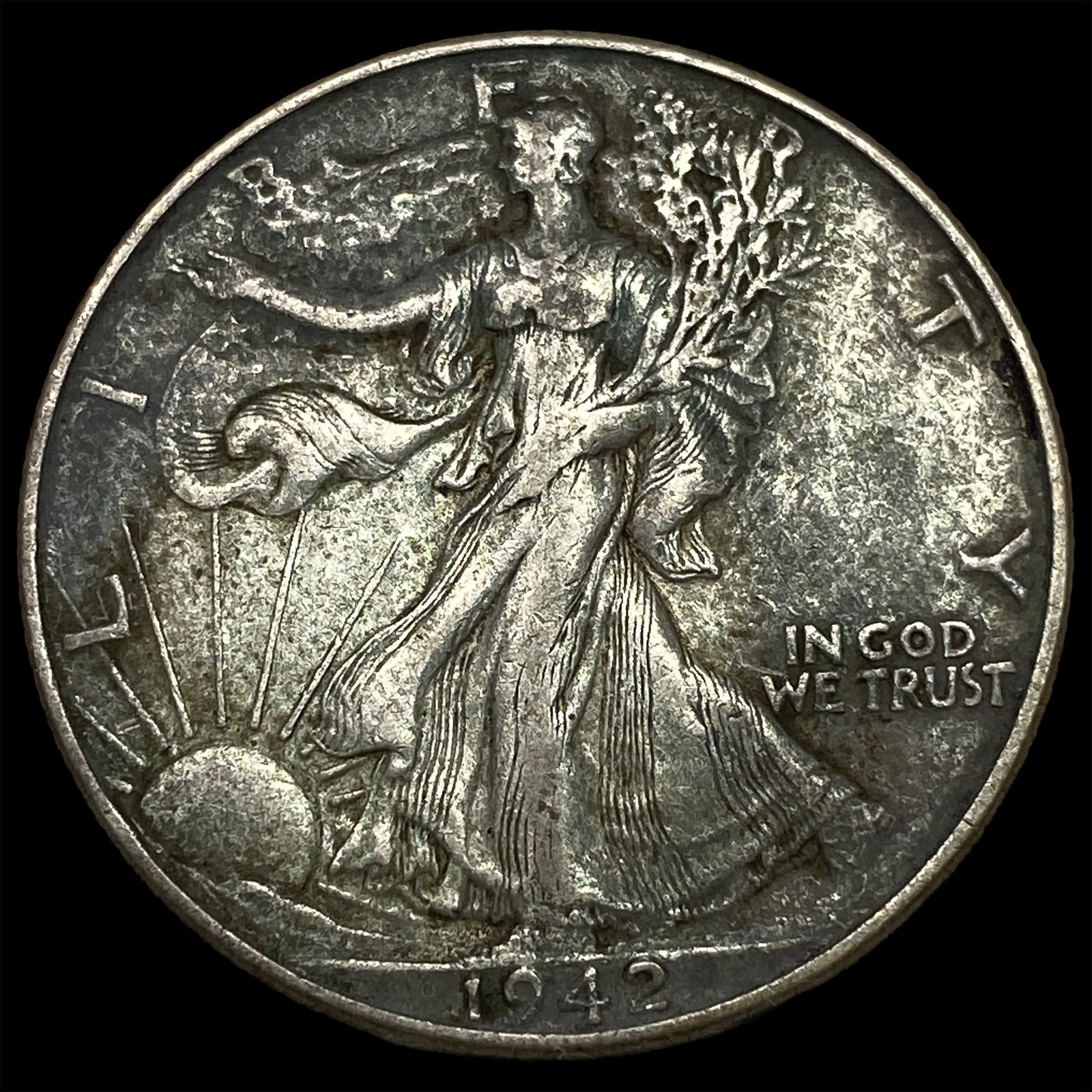 1942 Silver Walking Liberty Half Dollar LIGHTLY CIRCULATED: 1942 Silver Walking Liberty Half Dollar LIGHTLY CIRCULATED