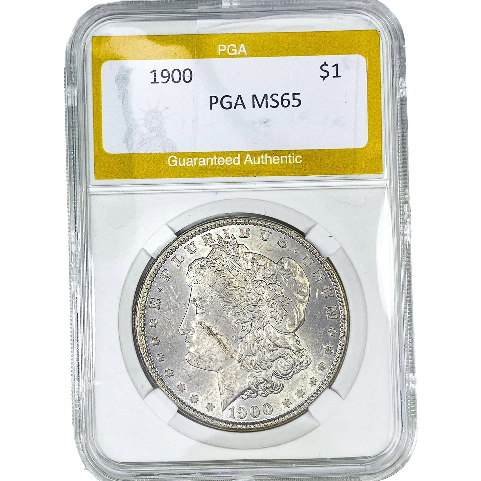 1900 Morgan Silver Dollar PGA MS65: 1900 Morgan Silver Dollar PGA MS65