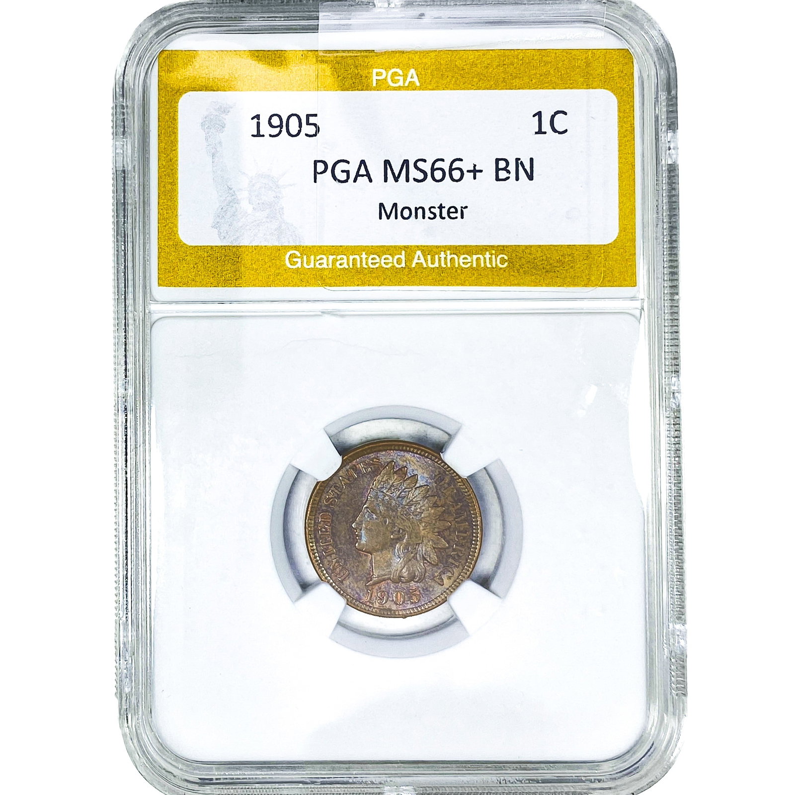 1905 Indian Head Cent PGA MS66+ BN Monster (1 of 2)