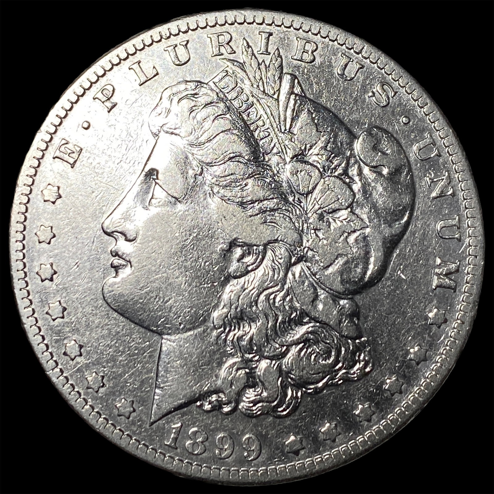 1899-S Silver Morgan Dollar NEARLY UNCIRCULATED: 1899-S Silver Morgan Dollar NEARLY UNCIRCULATED