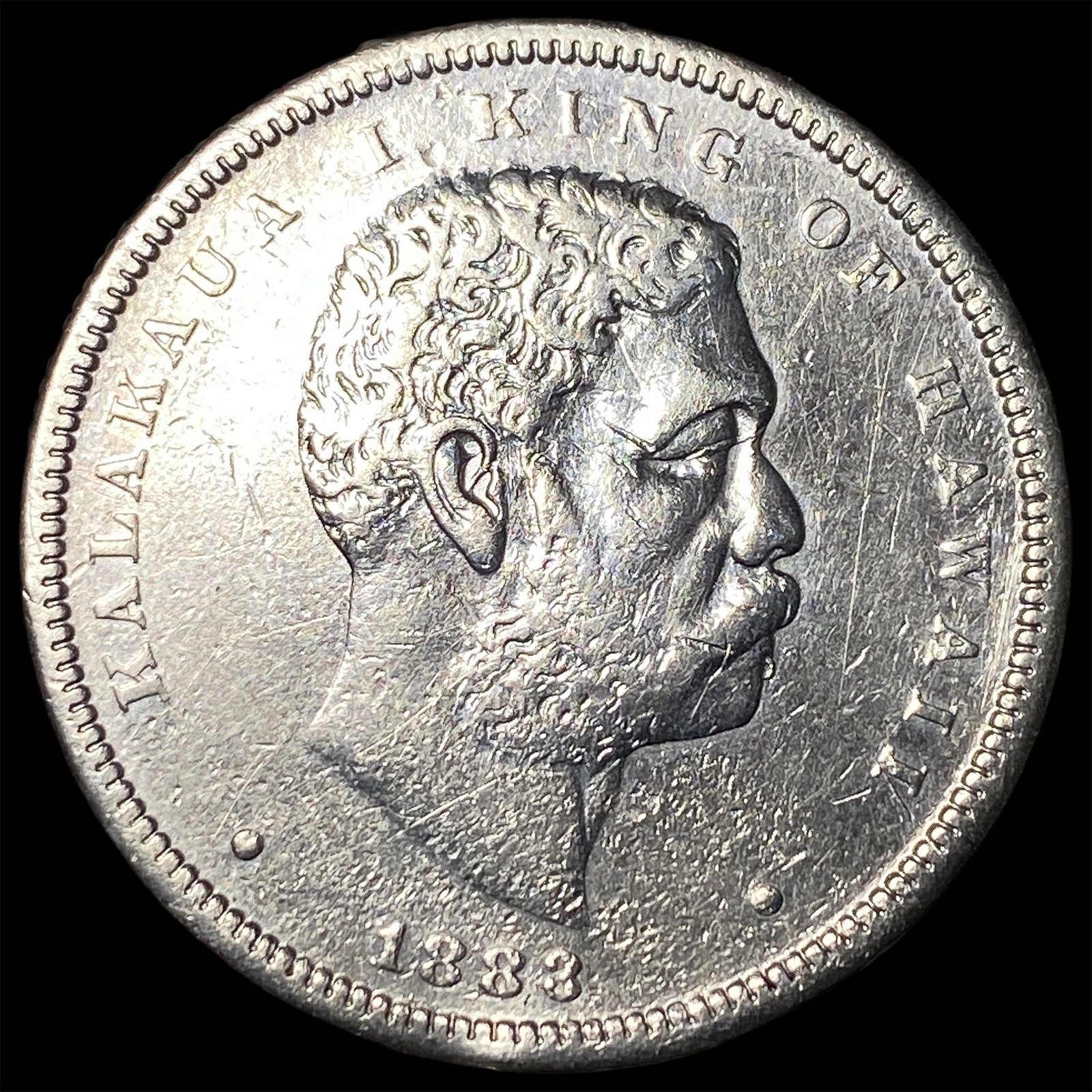 1883 Hawaii Silver 1/2 Dollar CLOSELY UNCIRCULATED (1 of 2)